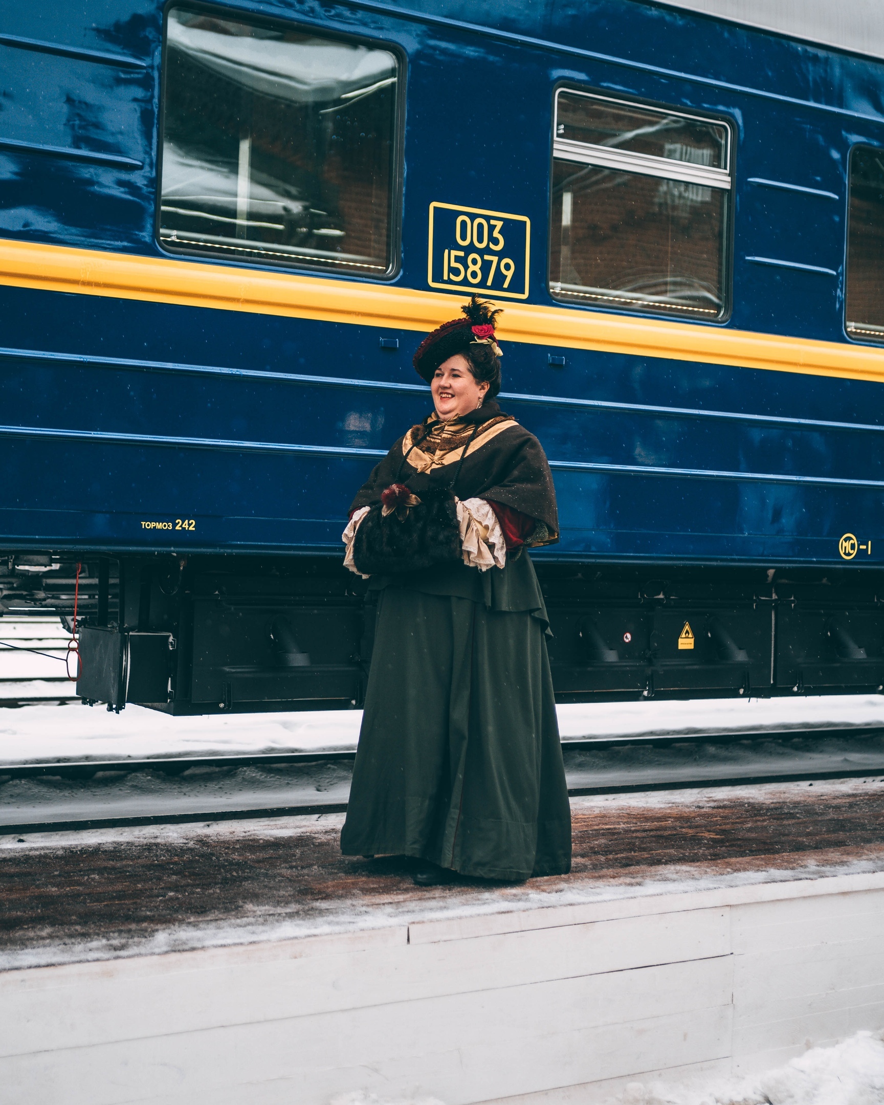 Retro locomotive-powered train. Festival Russian Christmas - Retro trains, Christmas, Ivanovo, Longpost, Shuya, The photo