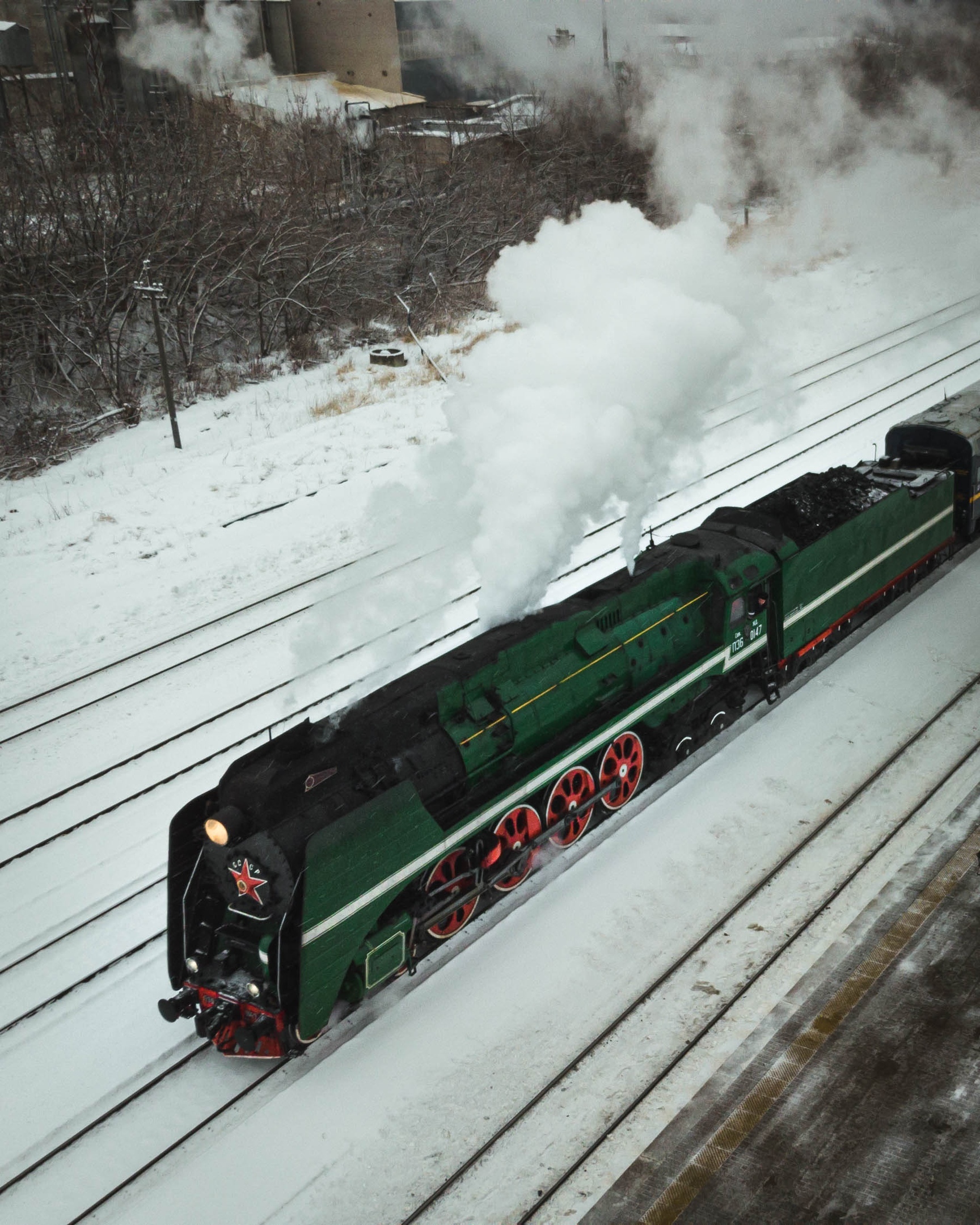 Retro locomotive-powered train. Festival Russian Christmas - Retro trains, Christmas, Ivanovo, Longpost, Shuya, The photo