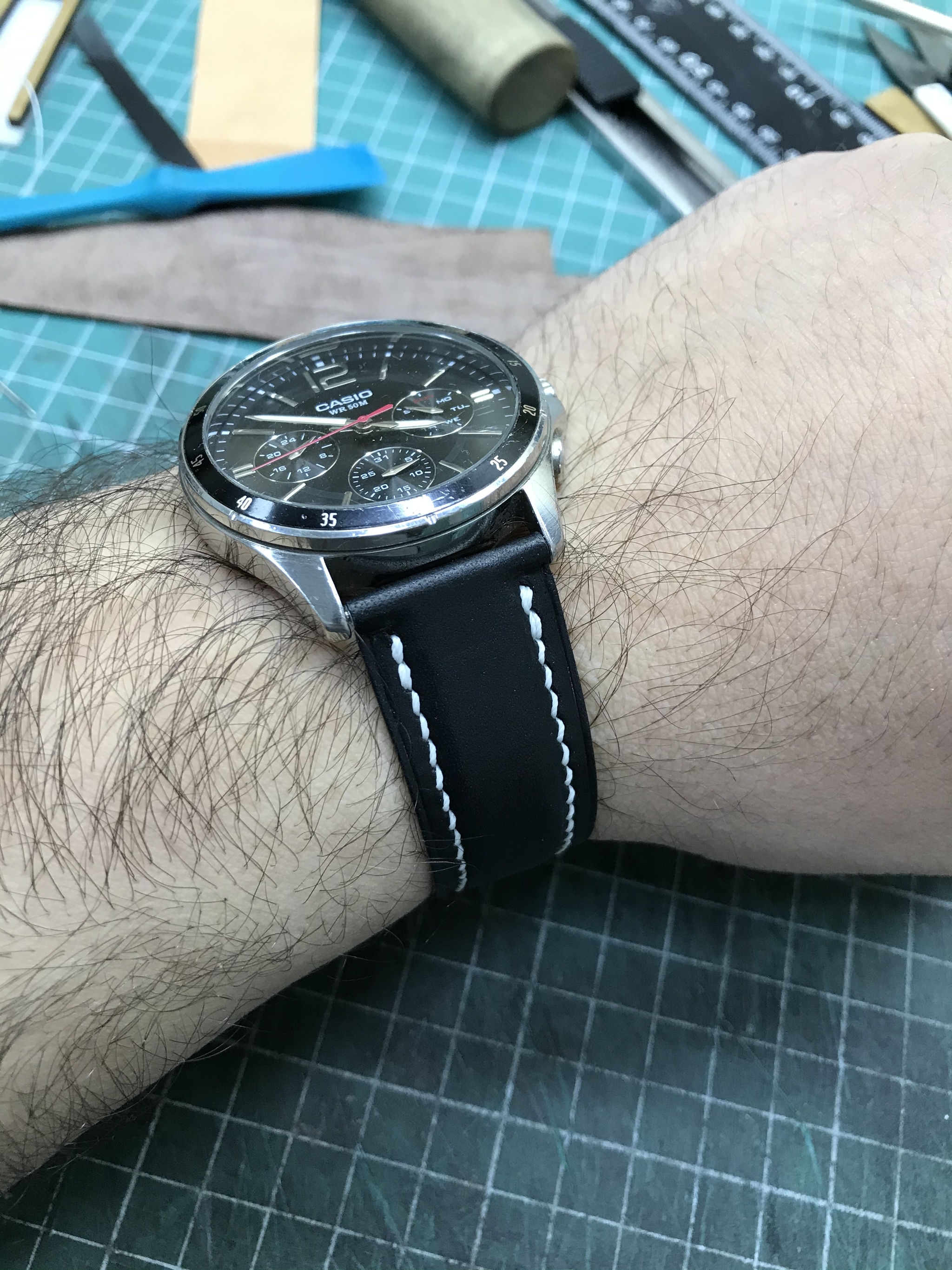 Watch strap - My, Handmade, With your own hands, Strap, Longpost