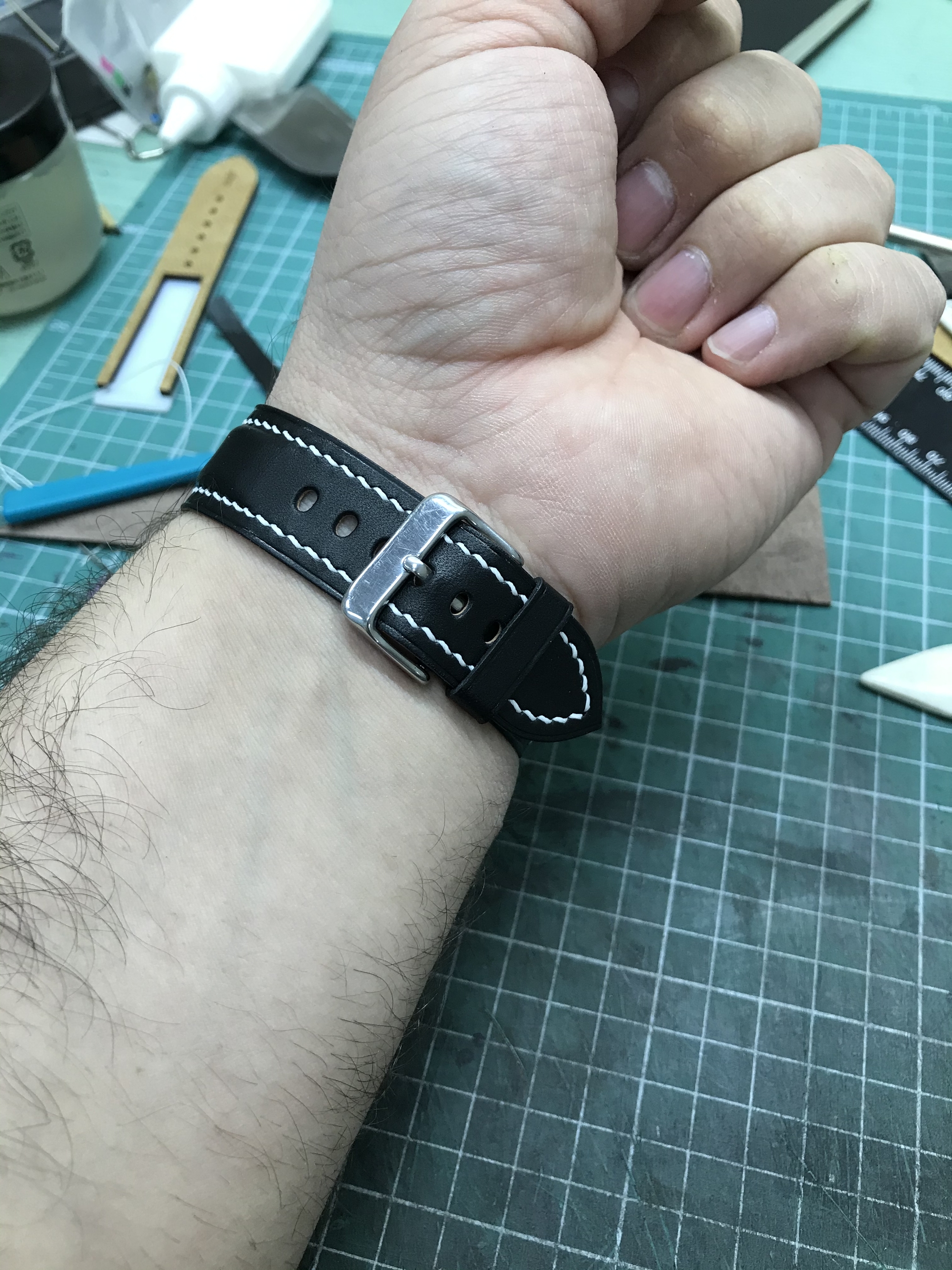 Watch strap - My, Handmade, With your own hands, Strap, Longpost