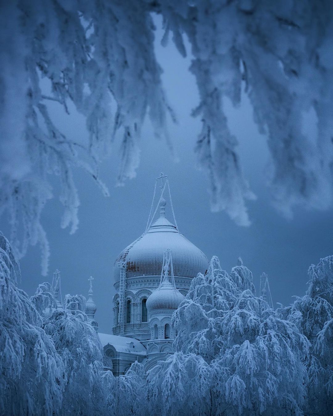 White Mountain. Perm region - Perm Territory, White Mountain, Winter, The photo, The nature of Russia, Travel across Russia, Tourism, Snow, Longpost, Church