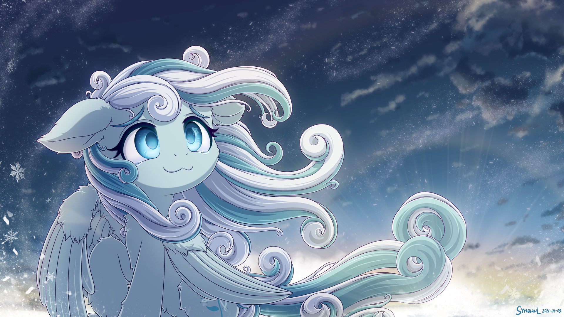 Snowdrop - My little pony, PonyArt, Original character, Snowdrop, Symbianl