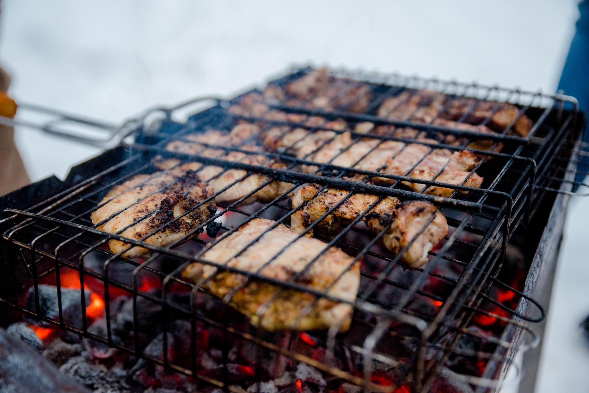 Cooked bulgur with vegetables and chicken thighs on fire - Food, Men's cooking, Bulgur, Grilled chicken, Video recipe, Video, Longpost