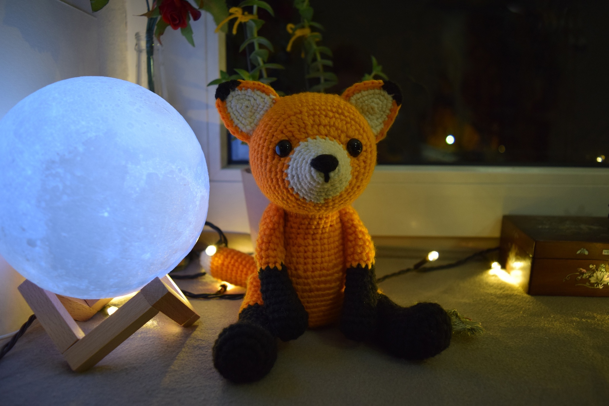 Fox - My, Crochet, Knitted toys, Amigurumi, With your own hands, Needlework without process, Fox, Quarantine, Longpost