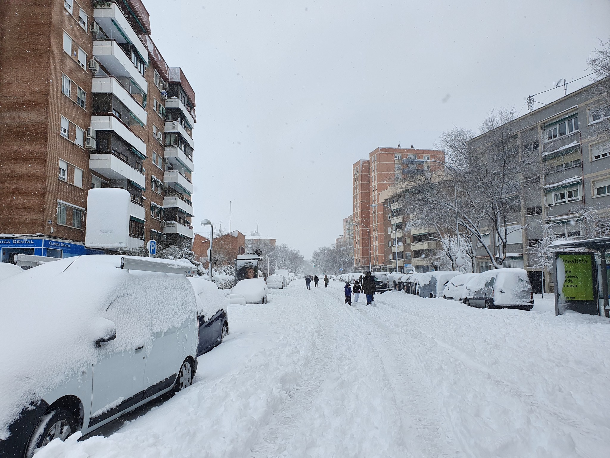 Snowfalls in Madrid - My, Madrid, Spain, Snow, Snowfall, Longpost