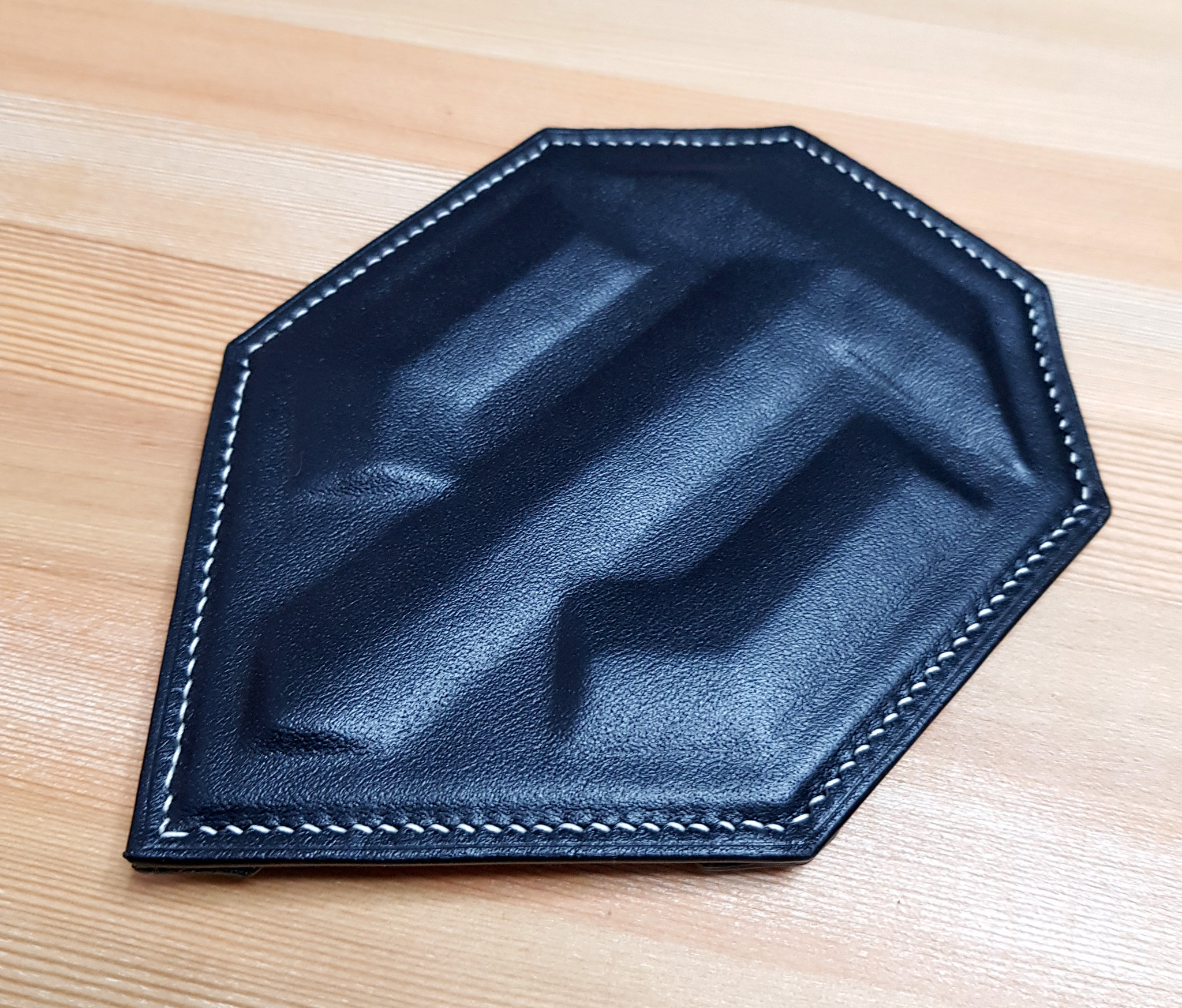 Tankman cardholder - My, Natural leather, With your own hands, Handmade, Leather products, Hand seam, Leather craft, Hobby, Leather, Needlework without process, Cardholder, World of tanks, Longpost