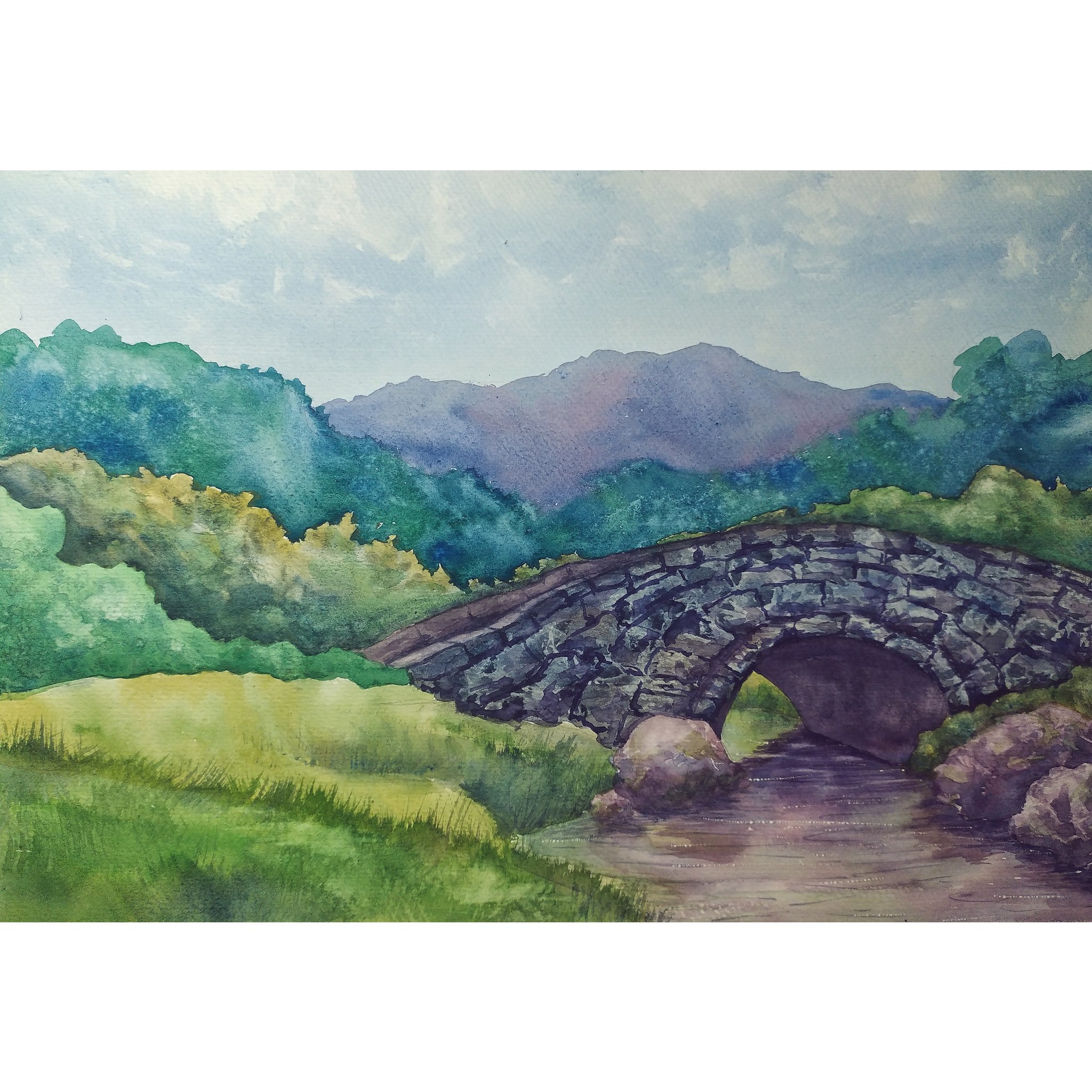 Watercolor studies 3 - My, Watercolor, Painting, Landscape, Etude, Drawing, Longpost