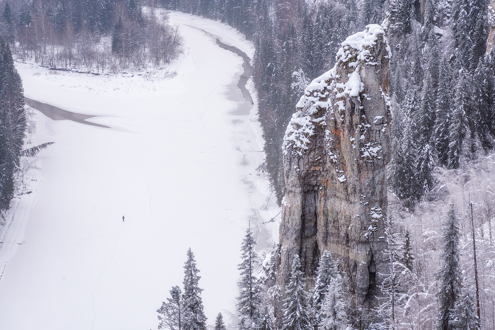 Усьвинские столбы зимой - Моё, Пермский край, Зима, Фотография, Пейзаж, Россия, Урал, Природа, Красота, Красота природы, Парма, Длиннопост, Усьва, Усьвинские столбы, Снег