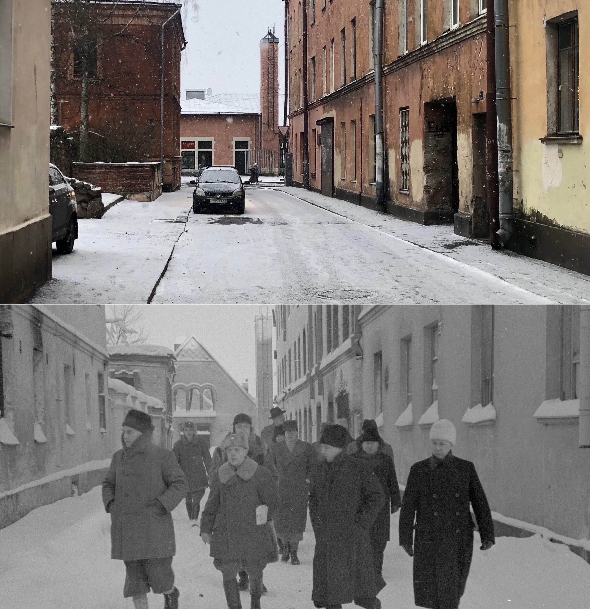 Photo comparisons of Vyborg during the war years - Story, Comparison, Longpost