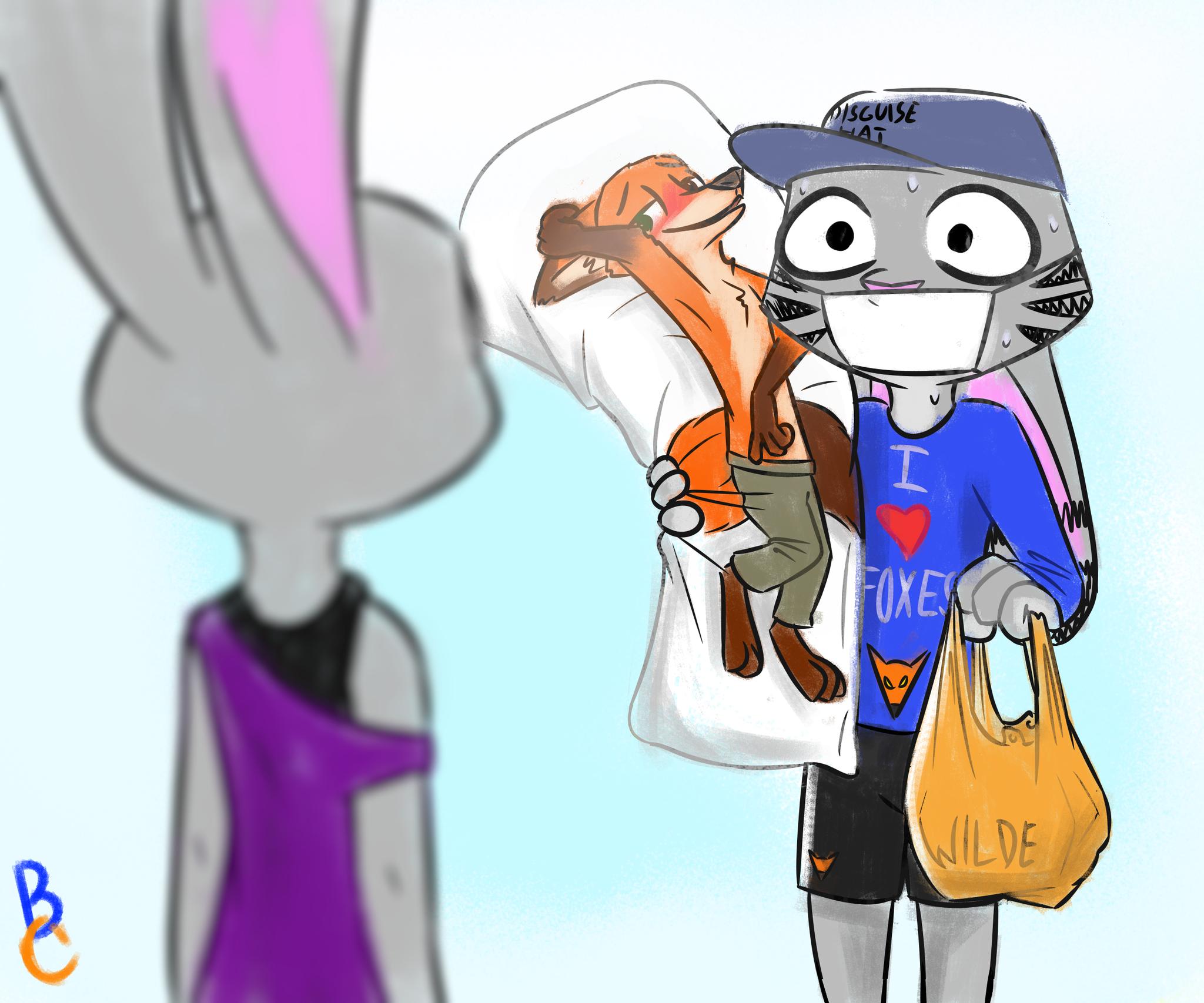 I can explain everything... - Art, Zootopia, Judy hopps, Jack Savage, Nick wilde, Theblueberrycarrots