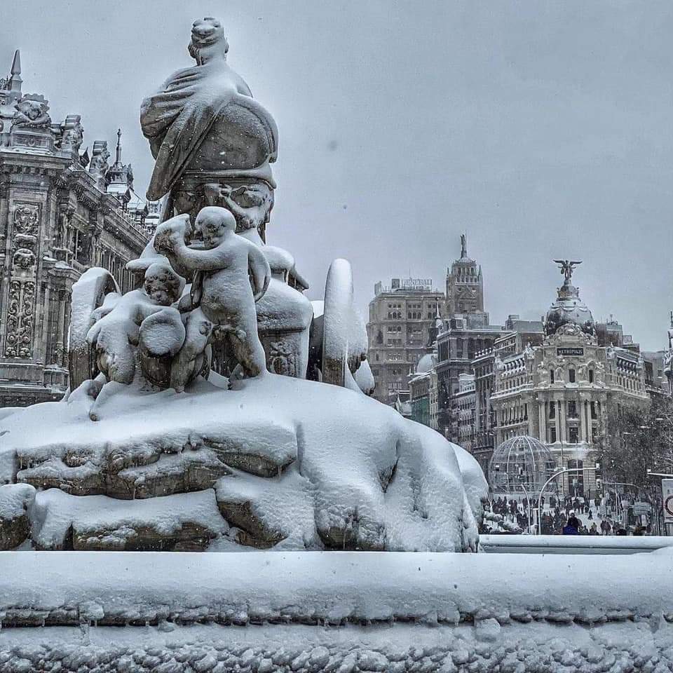 Photos of snow-covered Madrid, part 2 - Spain, Madrid, The photo, Snow, Snowfall, Winter, Travels, Longpost