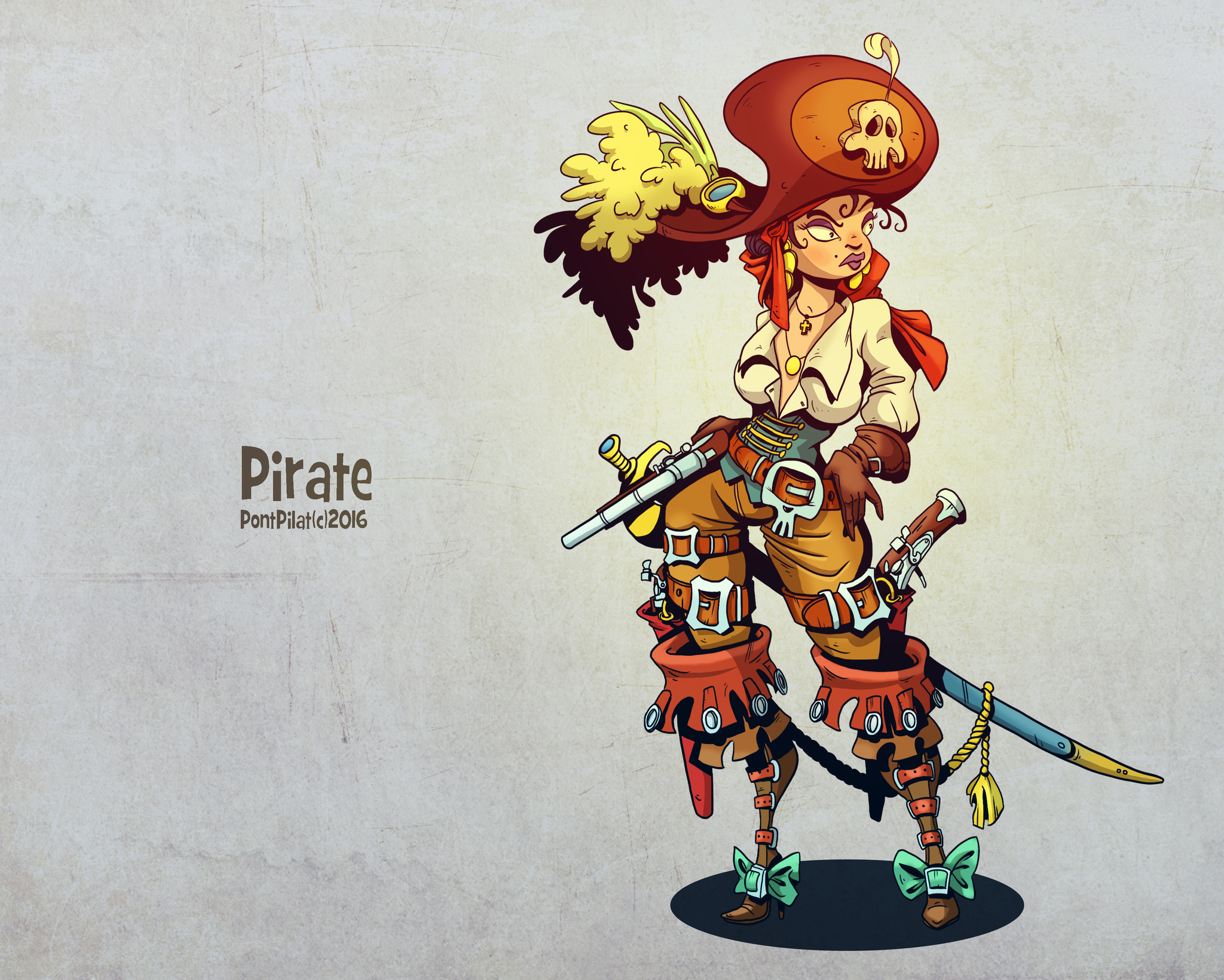 Pirates. PontPilat - My, Pirates, Characters (edit), Art, Animation, Weapon, Digital drawing, Longpost