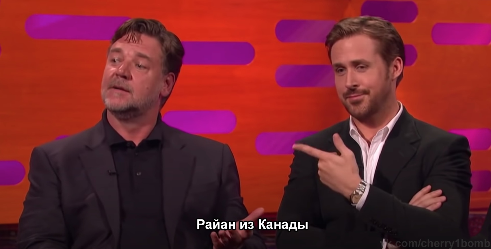 National sport - Russell Crowe, Ryan Gosling, Actors and actresses, Celebrities, Storyboard, The Graham Norton Show, Hockey, Canada, Humor, Longpost