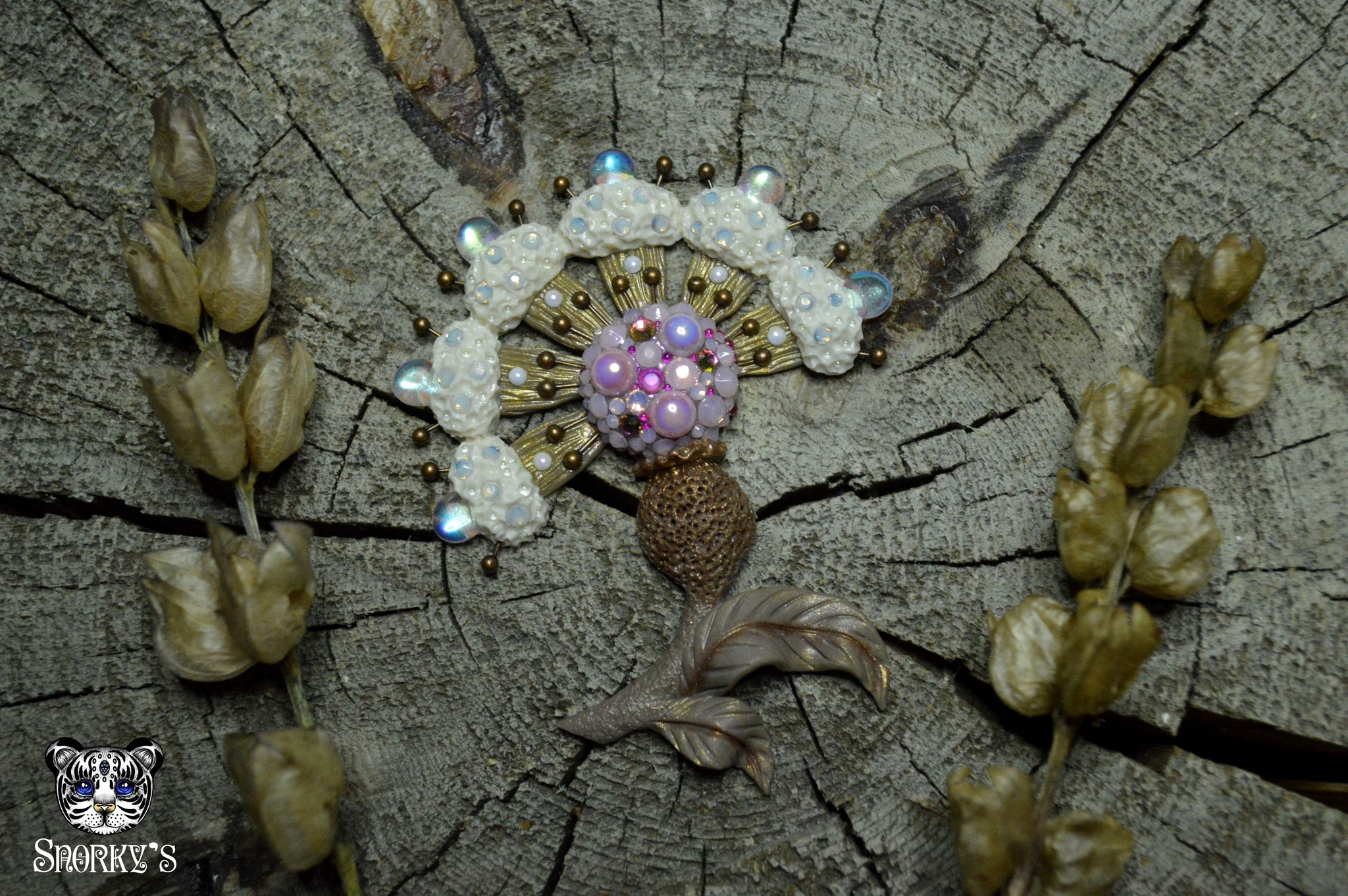 Flowers) - My, Polymer clay, Handmade, Flowers, Bouquet, Brooch, Longpost, Needlework without process