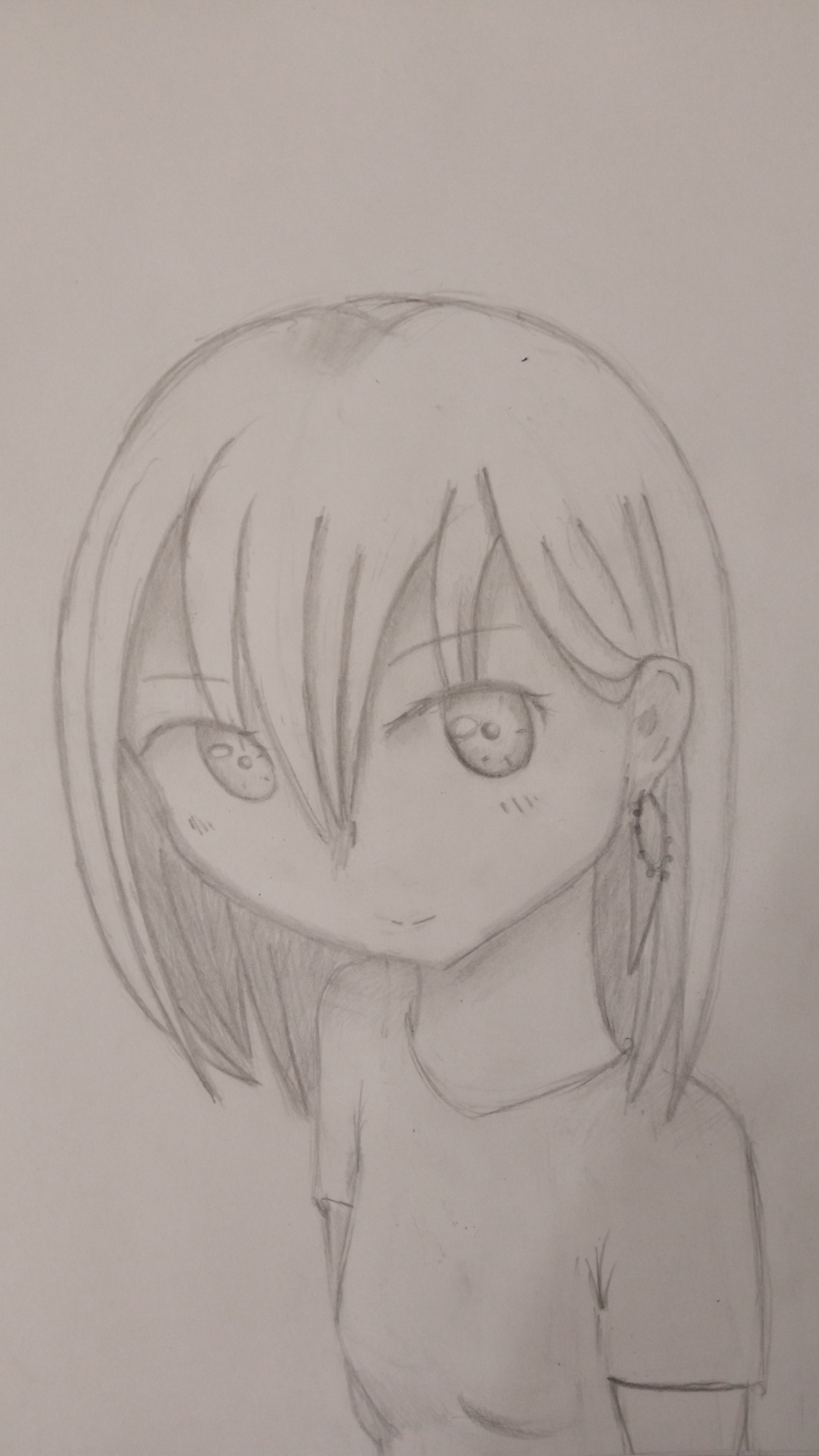 Some strange drawing - My, Anime, Need advice, Learning to draw, Studies, Критика