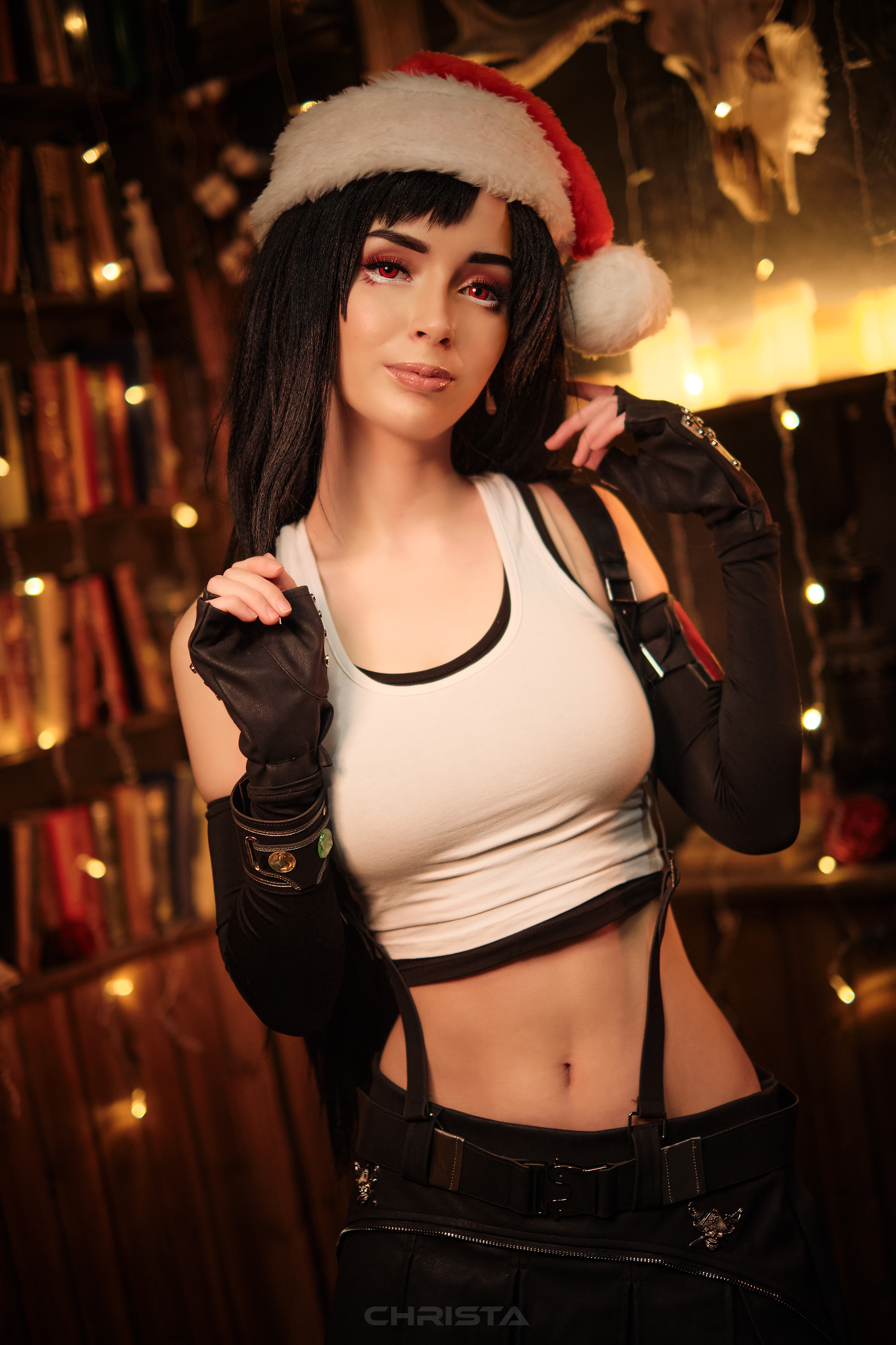 Christmas Tifa FF7 - Моё, Косплей, Final Fantasy, Длиннопост