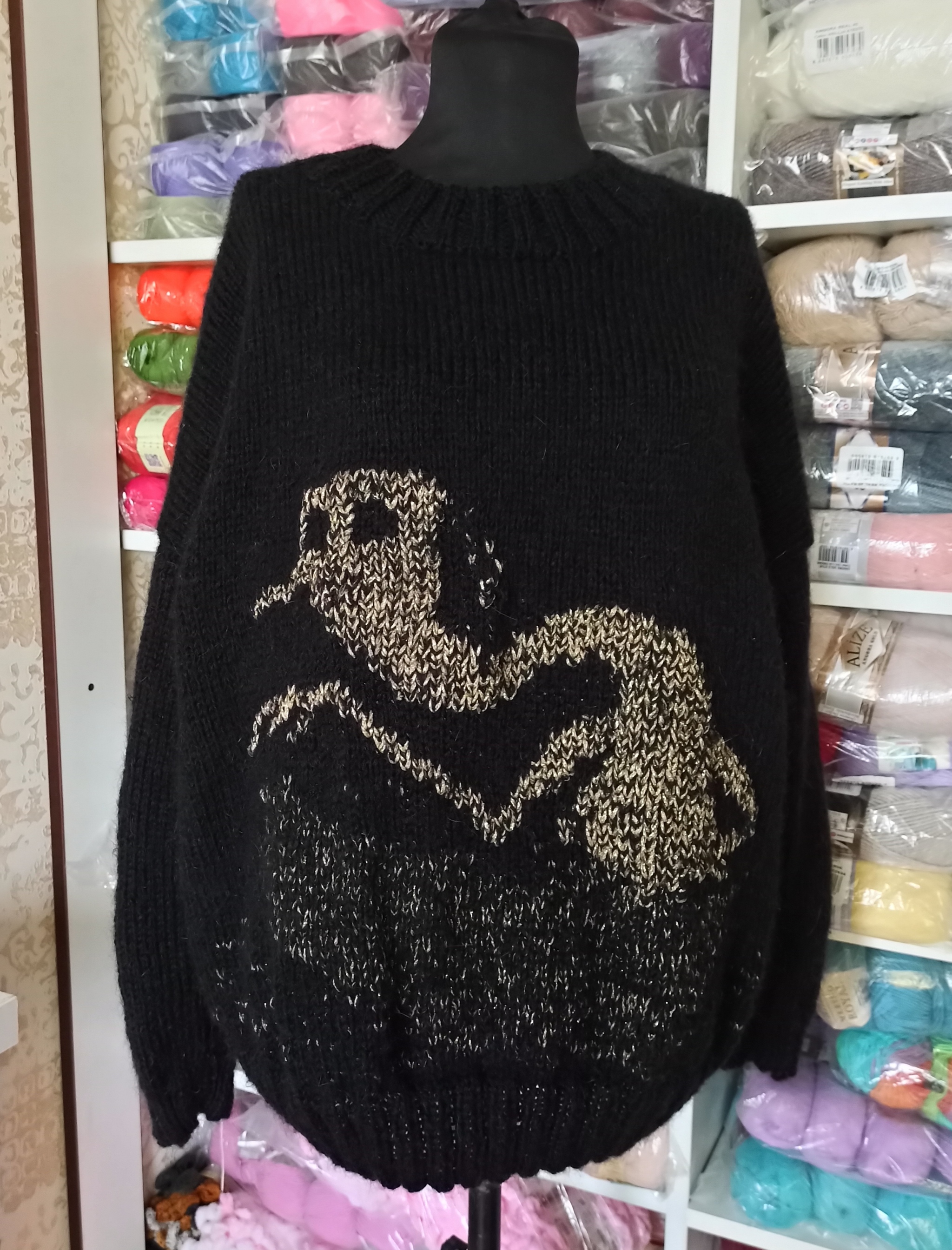 When you love Lord of the Rings... - My, Knitting, Knitting, Needlework without process, Gollum, Longpost, Pullover