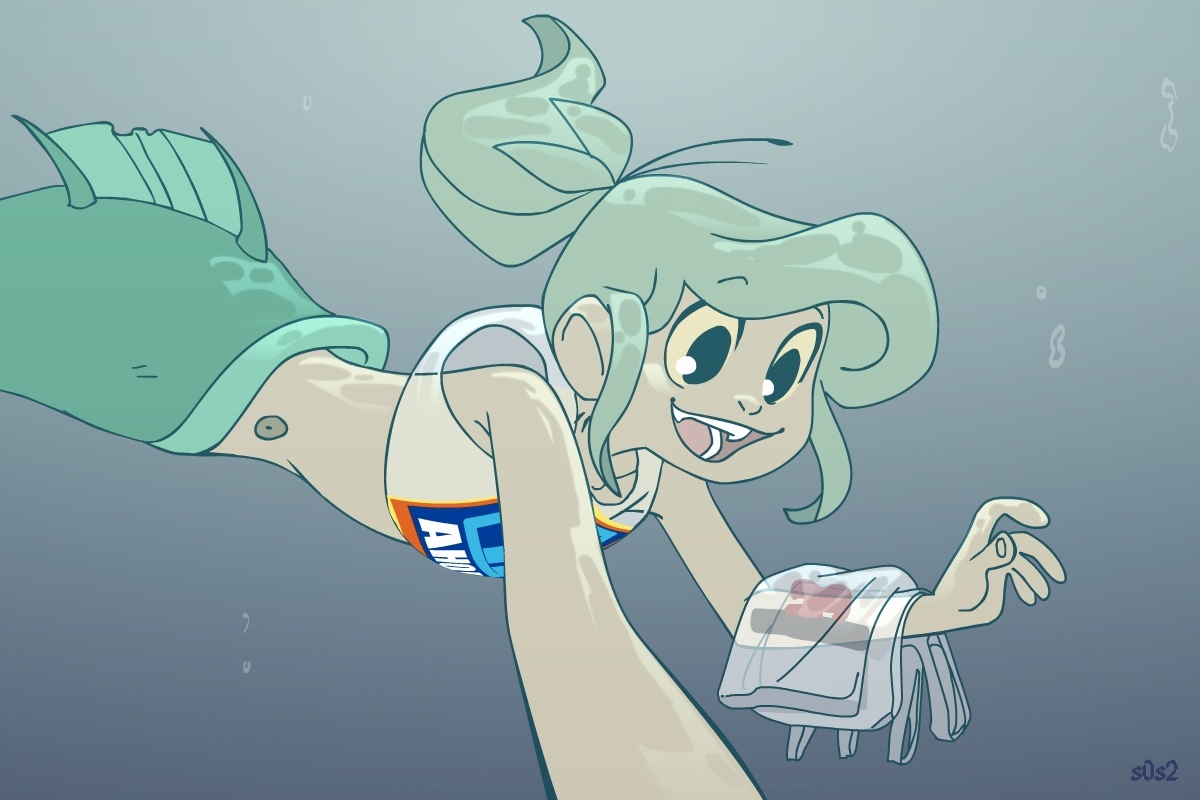 Unusual wardrobe - The Little Trashmaid, S0s2, Comics, Mermaid, Ocean pollution, Longpost