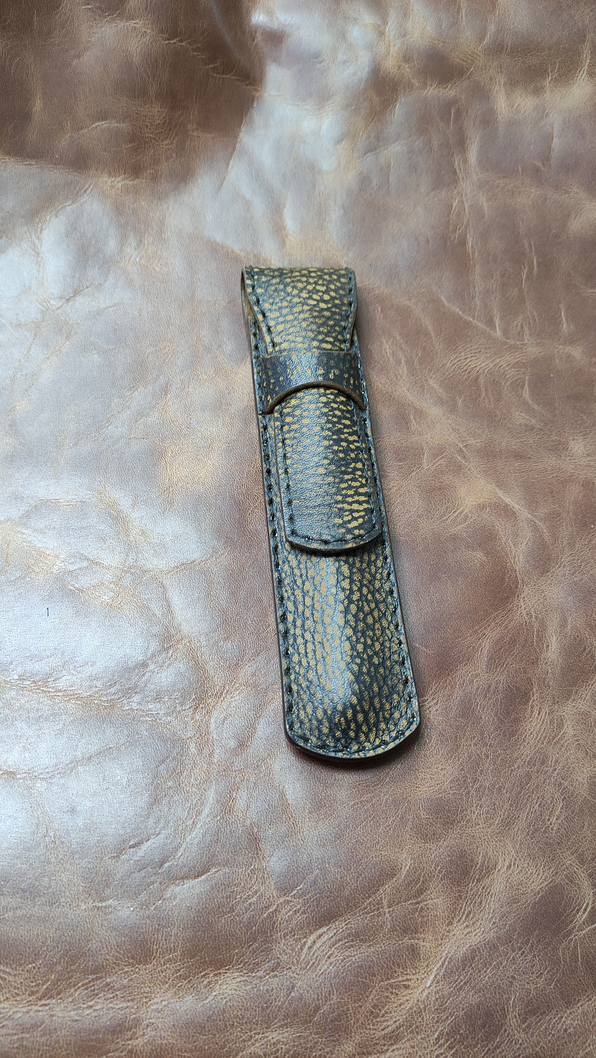 Pen case - My, Pen, Case, Leather, Handmade, Needlework without process, Longpost, Leather products