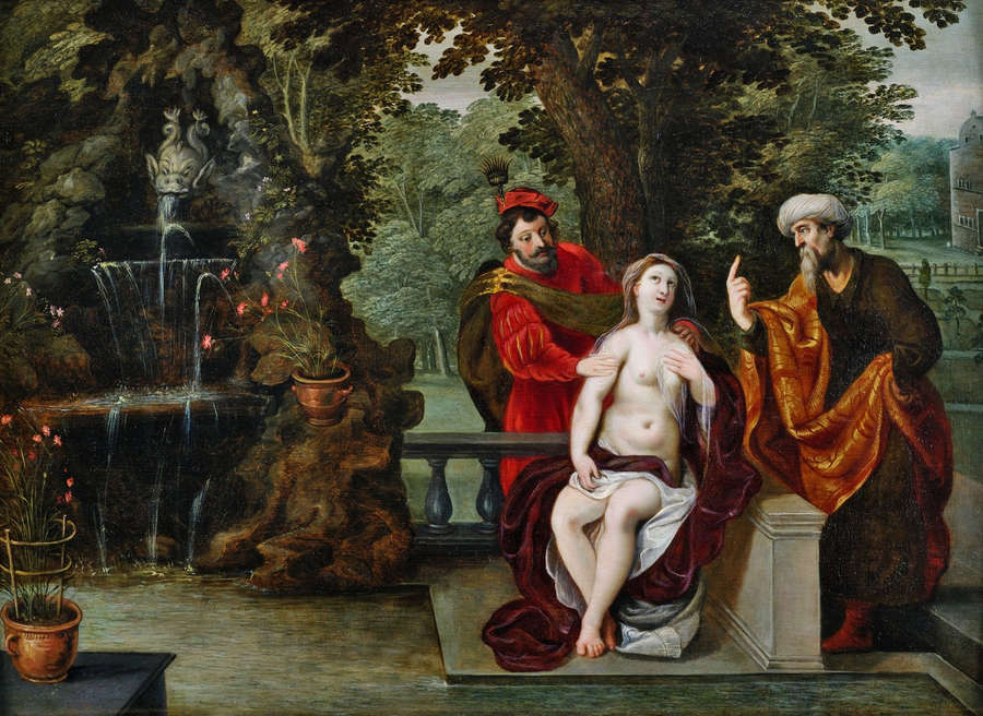 Susanna and the elders - My, Painting, Painting, Art, Longpost, Bible