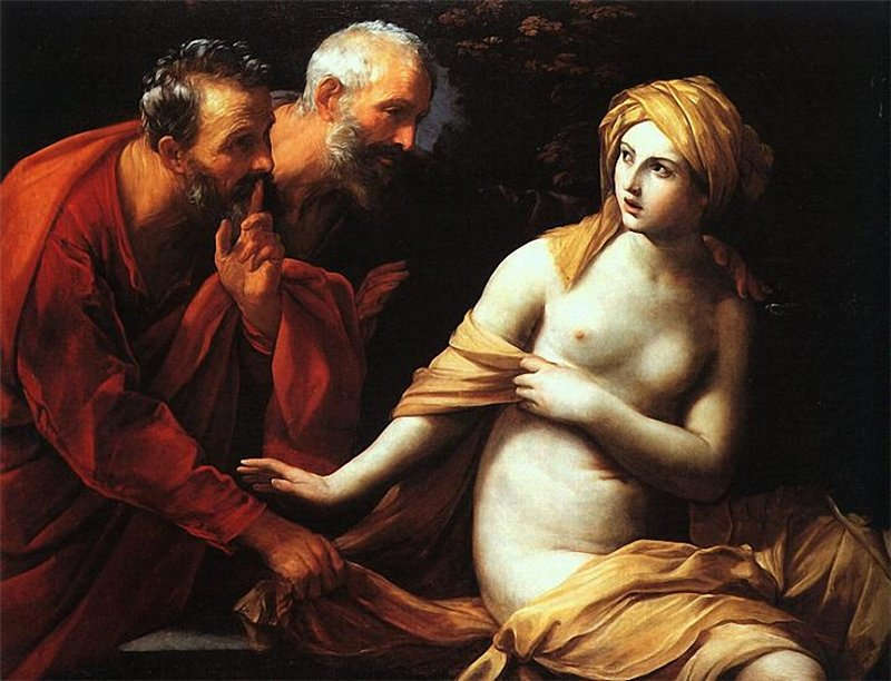 Susanna and the elders - My, Painting, Painting, Art, Longpost, Bible