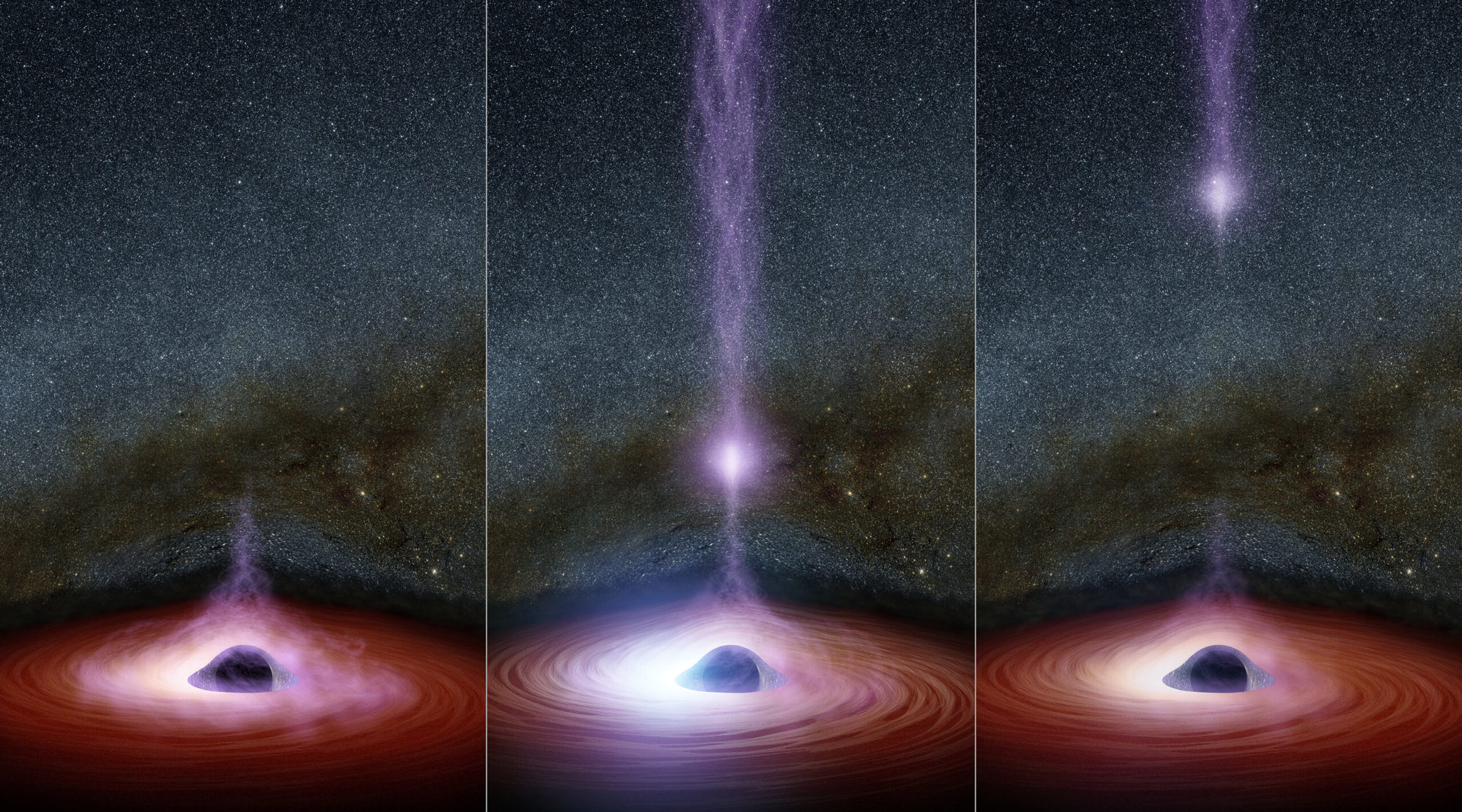 Astrophysicists have come up with a way to steal energy from black holes. A similar mechanism may be responsible for the formation of jets - The science, Astrophysics, Black hole, Energy, Jets, Space, A magnetic field