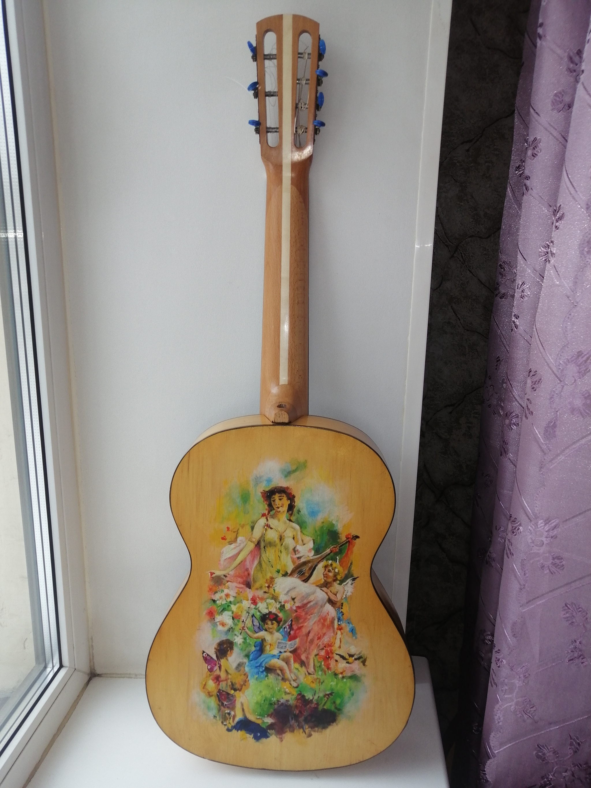 Seven-string guitar from my still small collection - My, Seven-string guitar, Room, Collection, Video, Longpost