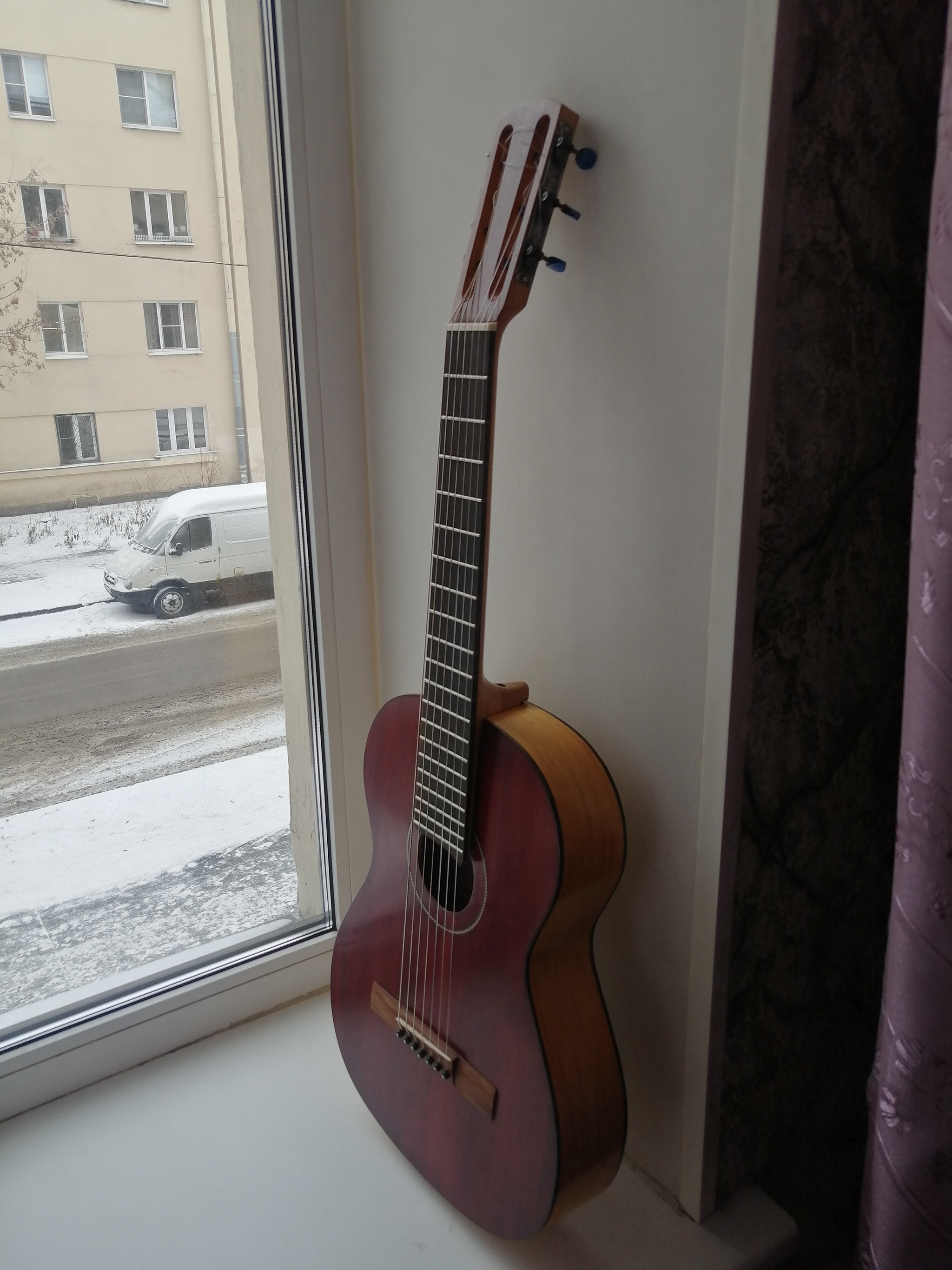 Seven-string guitar from my still small collection - My, Seven-string guitar, Room, Collection, Video, Longpost