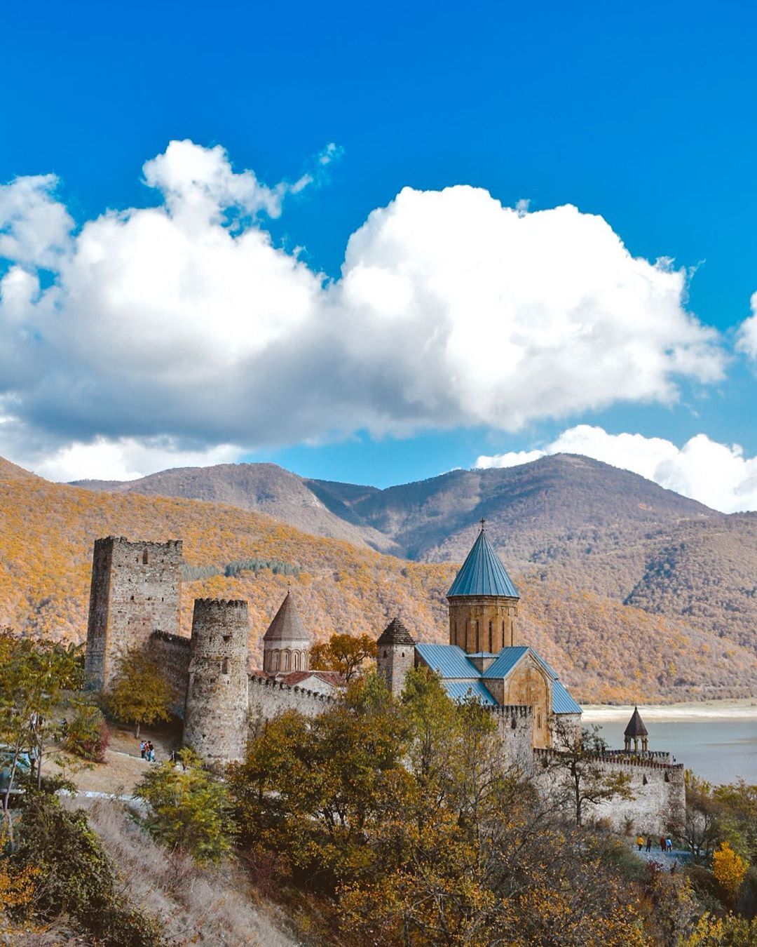 Ananuri Castle, Georgia - Georgia, Ananuri, Lock, sights, Sakartvelo, Longpost, Fortification