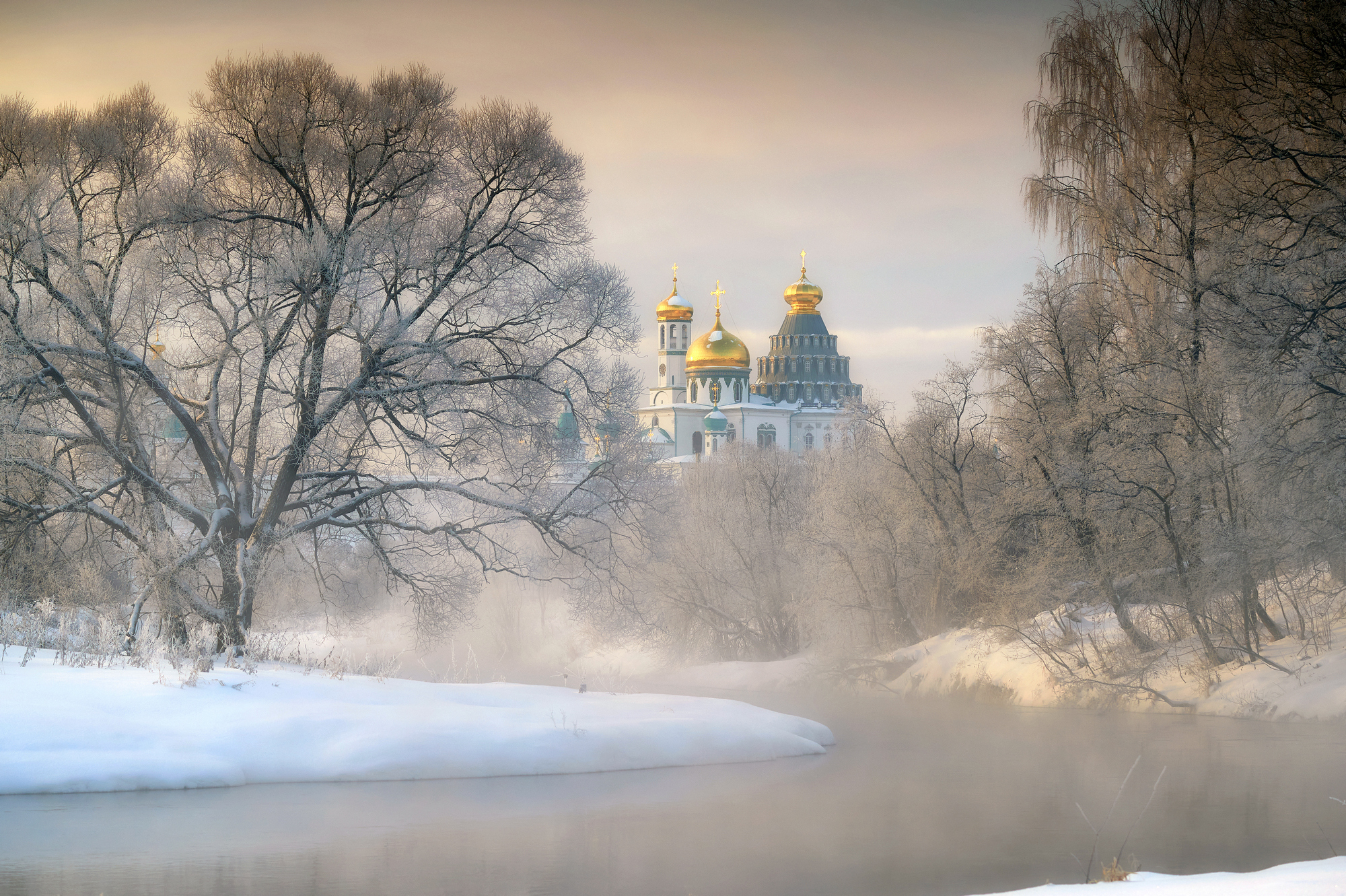 Новоиерусалимский монастырь зима рассвет
