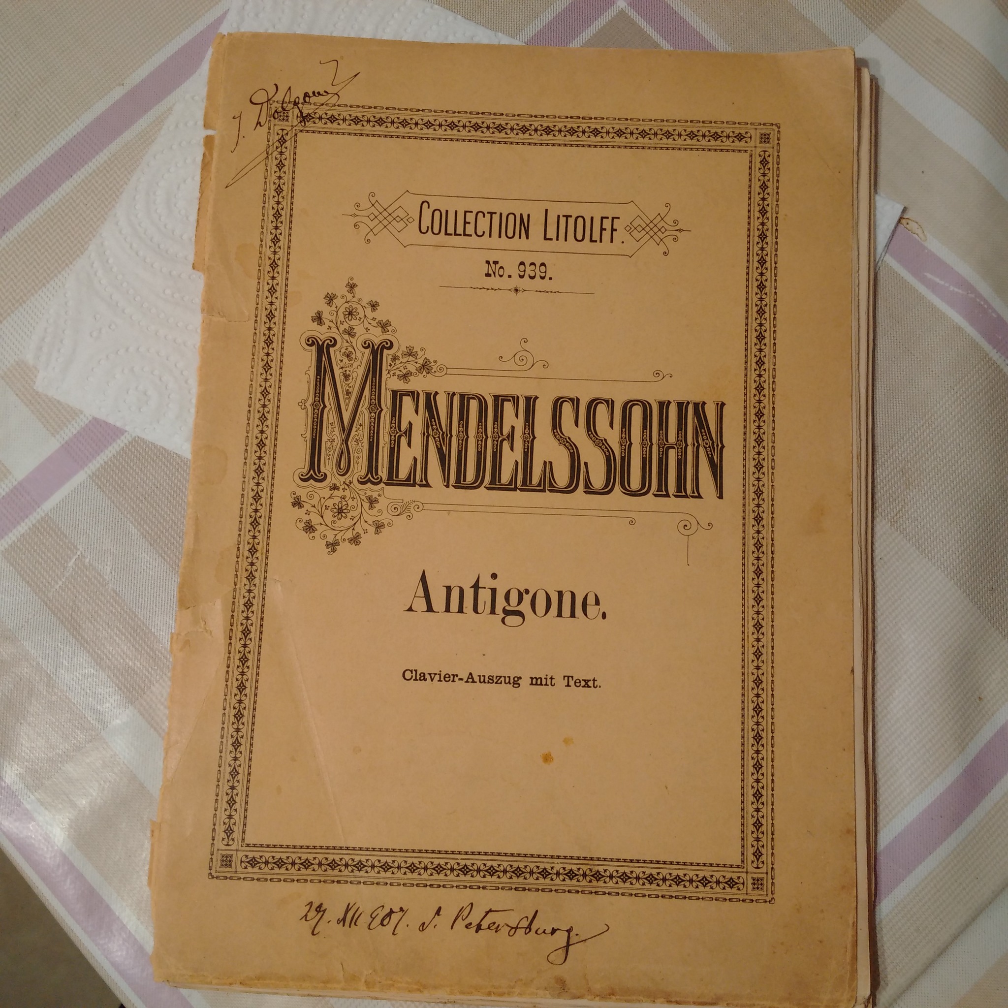 Antiques - My, Mendelssohn, Antiques, Notes, Score, Longpost