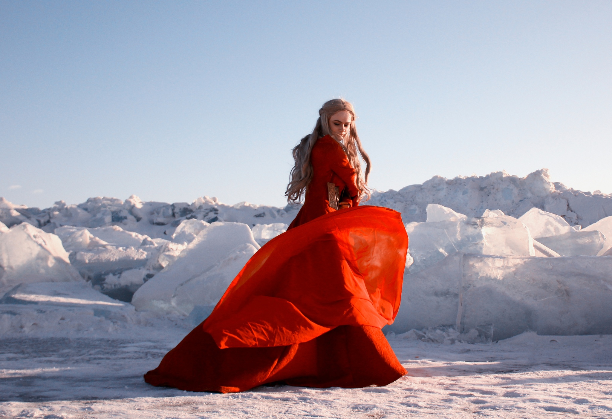 Song of Ice and Fire - My, Cosplay, Game of Thrones, Cersei Lannister, Lannister, Glacier, Longpost