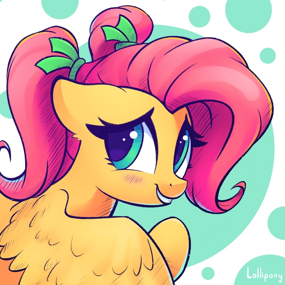 Flatty - My little pony, PonyArt, Fluttershy, Lolliponybrony