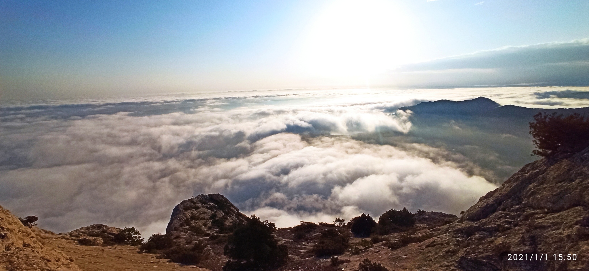 First of January in Crimea - My, New World, The city of Sudak, Таймлапс, Mount Falcon, Crimea, Video, Longpost