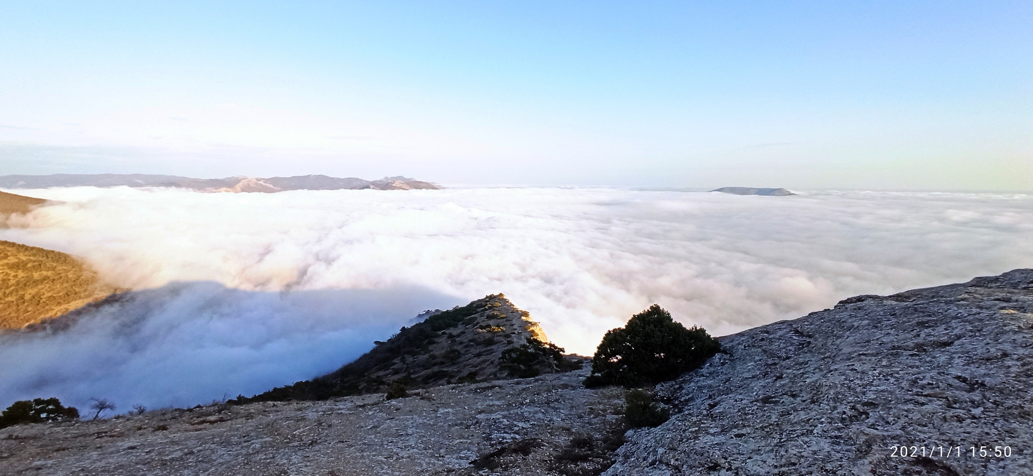 First of January in Crimea - My, New World, The city of Sudak, Таймлапс, Mount Falcon, Crimea, Video, Longpost