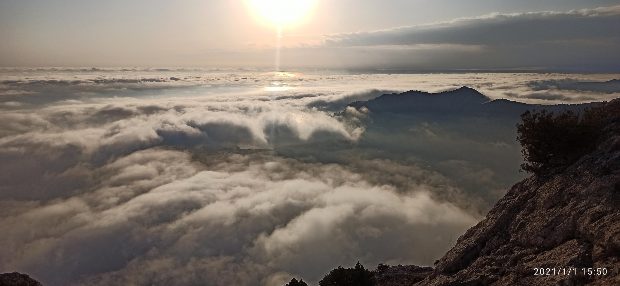 First of January in Crimea - My, New World, The city of Sudak, Таймлапс, Mount Falcon, Crimea, Video, Longpost