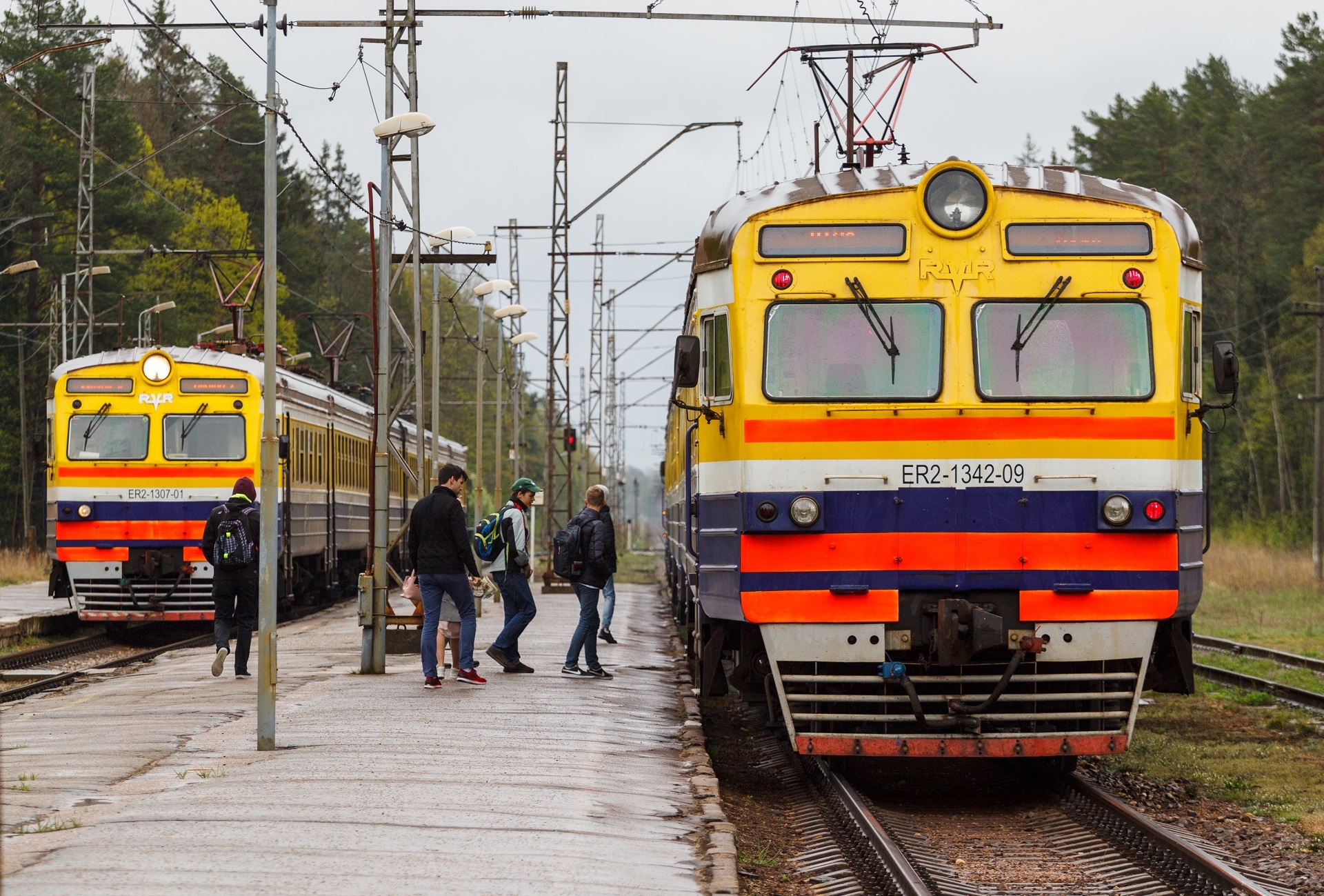 Er2 at home - My, The photo, Latvia, Riga, Er2, Railway, Longpost