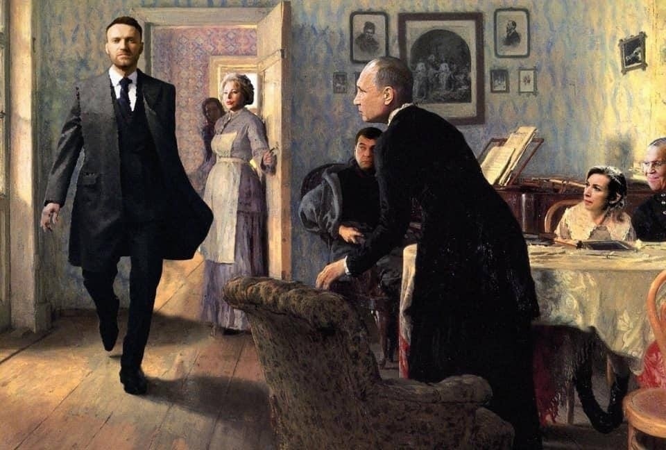 Painting We didn't expect - Alexey Navalny, Vladimir Putin