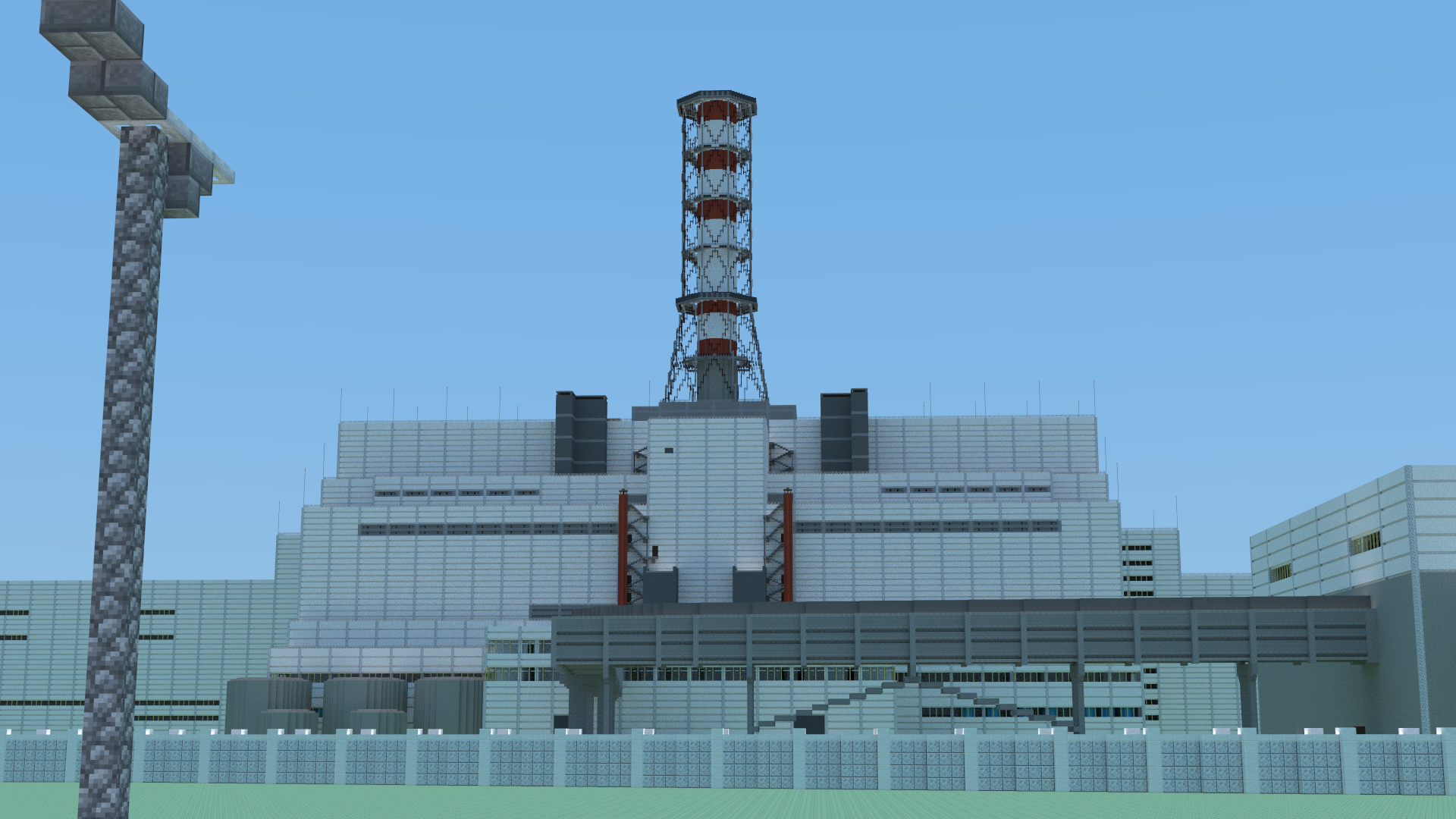 The cubes have grown to RosAtom: Kursk Nuclear Power Plant in Minecraft (scale 1.7:1). The story of how to learn to multiply by 1.7 in your head - Kursk Nuclear Power Plant, Minecraft, Peaceful atom, Rosatom, Chernobyl, Radiation, Video, Longpost, Computer games