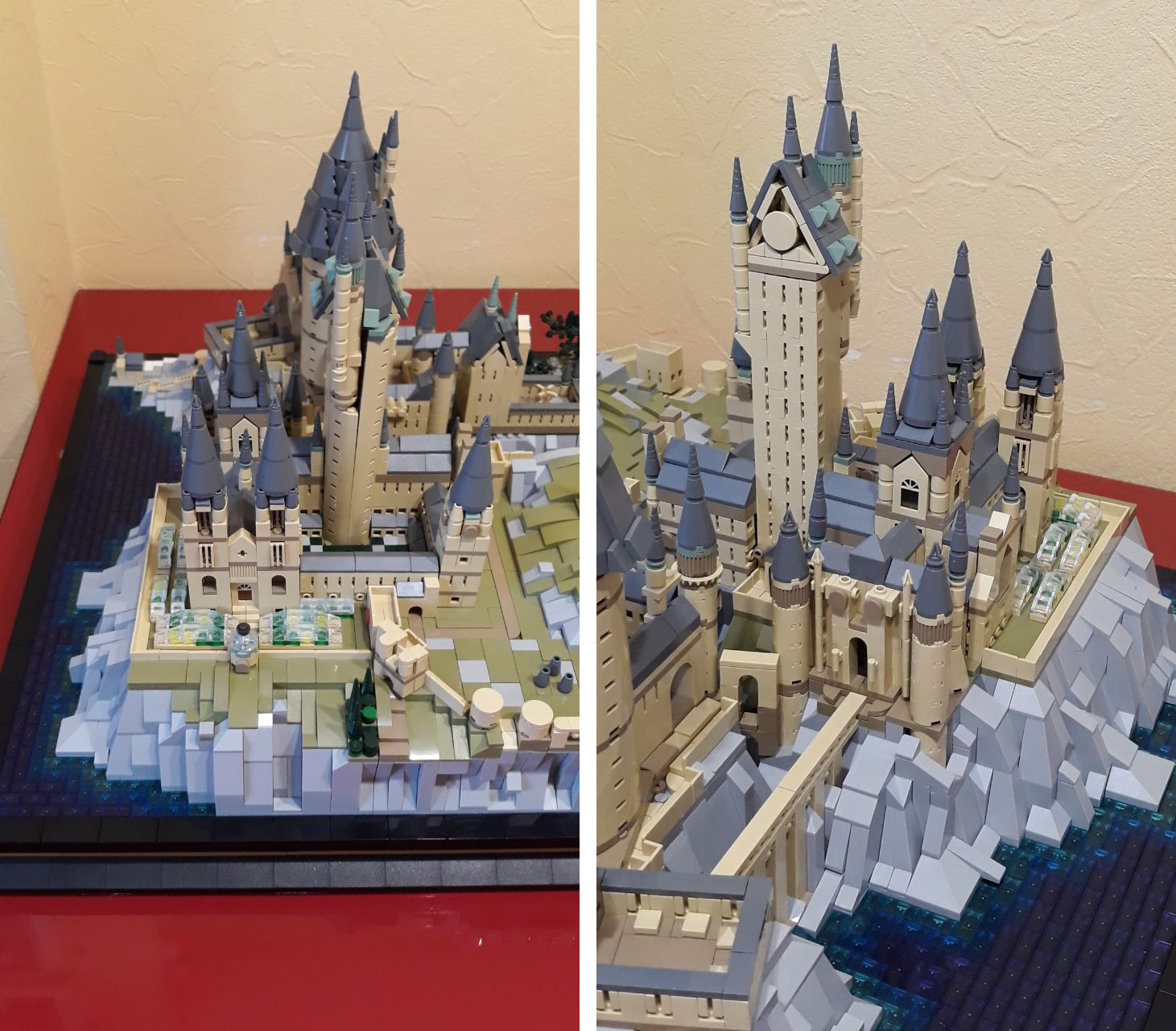 HOGWARTS - school of wizardry, part 2 - My, Lego, Analogue, Hobby, Enthusiasm, Hogwarts, Harry Potter, Lock, School, Cubes, Constructor, Chinese goods, Architecture, Bridge, Tower, Berth, Longpost