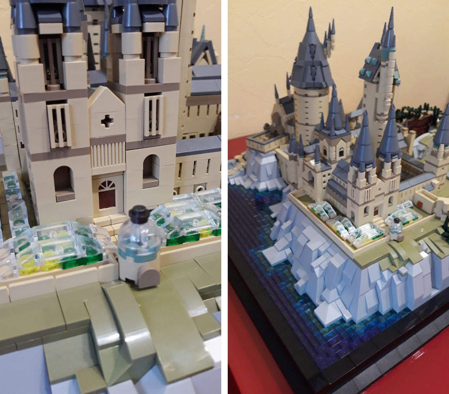 HOGWARTS - school of wizardry, part 2 - My, Lego, Analogue, Hobby, Enthusiasm, Hogwarts, Harry Potter, Lock, School, Cubes, Constructor, Chinese goods, Architecture, Bridge, Tower, Berth, Longpost