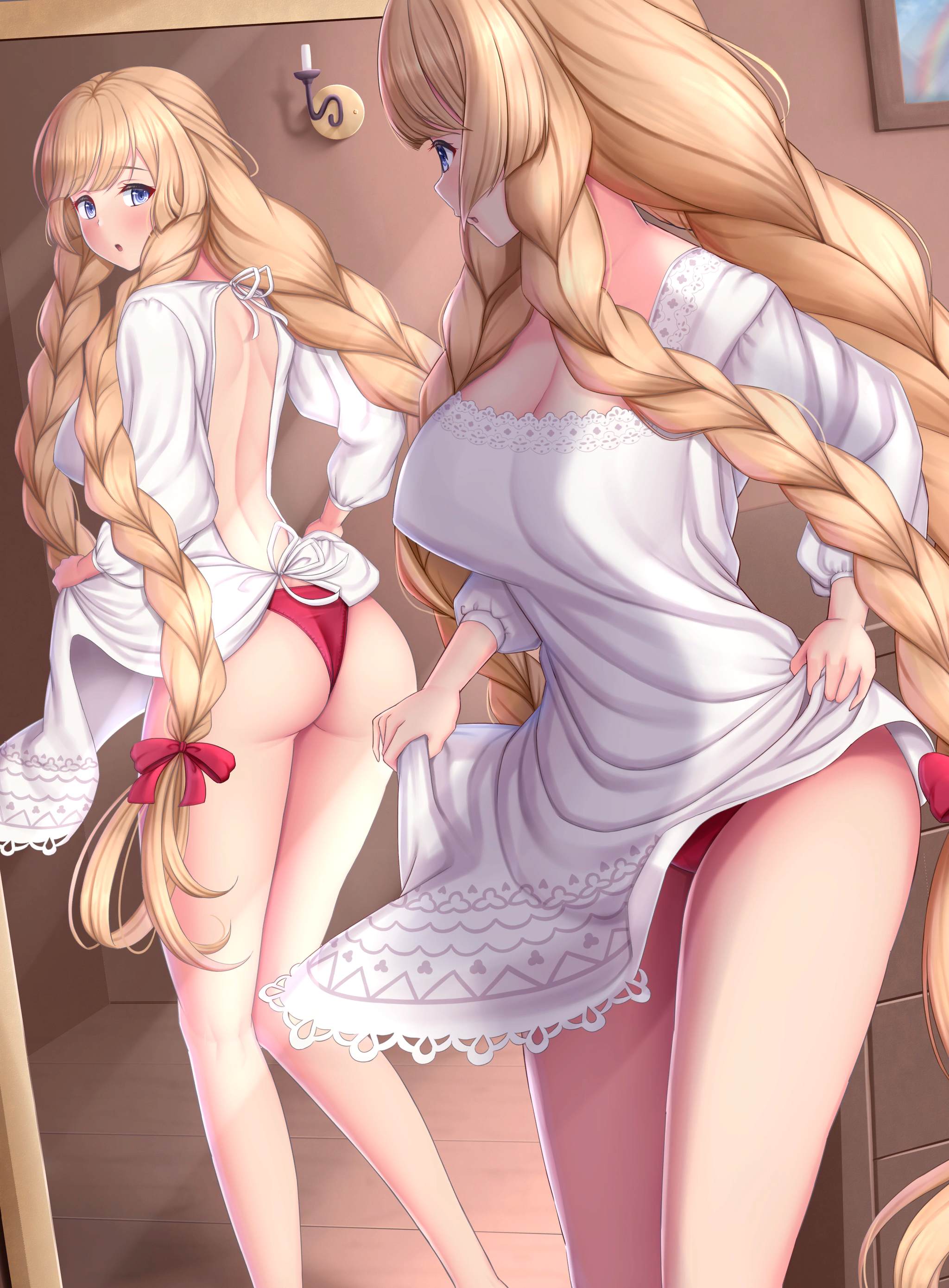 Athena - NSFW, Granblue fantasy, Athena, Anime art, Anime, Art, Erotic, Booty, Pantsu