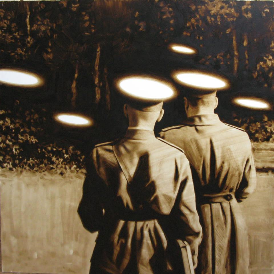 Chronicles of Dvoegorsk - Painting, Painting, Art, Monochrome, Longpost, Modern Art, Rinat Voligamsi