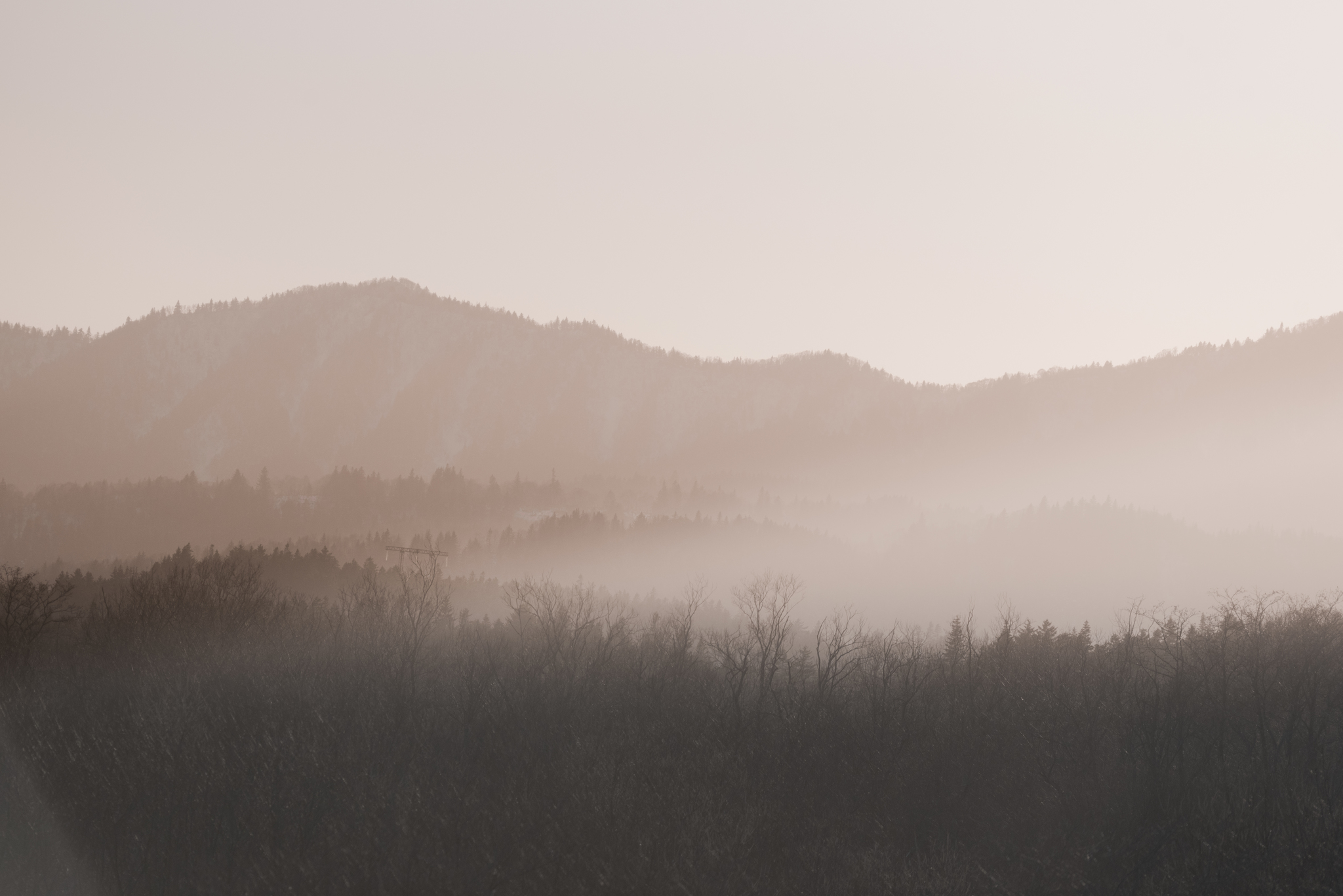 From dawn to dusk - My, The photo, Landscape, Sunset, Fog, Atmosphere, Sakhalin, beauty, Longpost