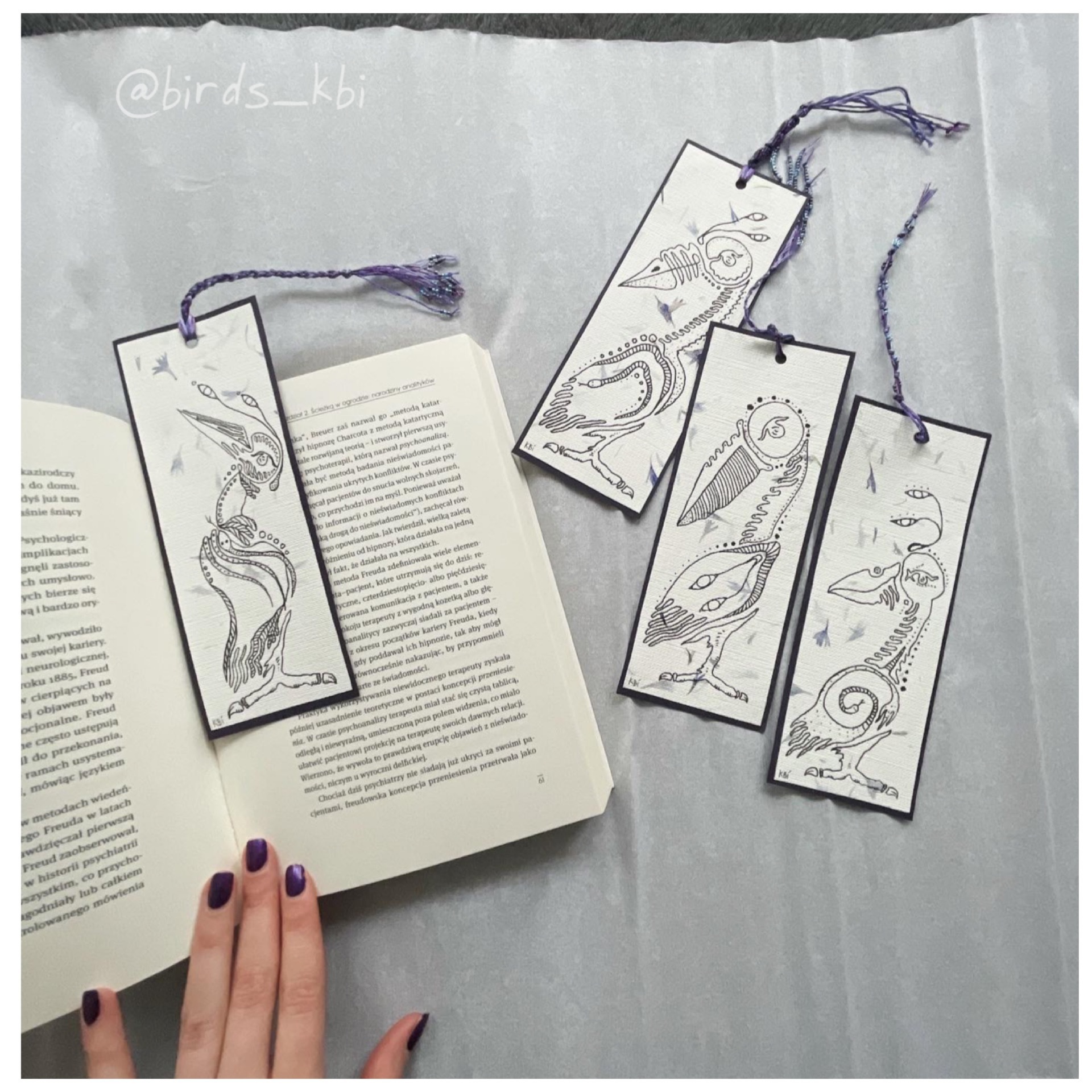 Winged bookmarks - My, With your own hands, Needlework without process, Creation, Birds