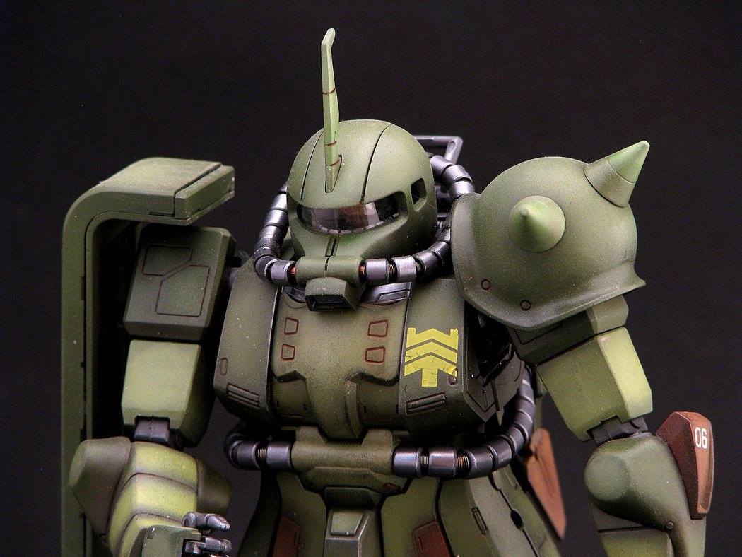 Combat robot Zaku II MS-06R-1A - My, Modeling, Gundam, Fantasy, Robot, Longpost