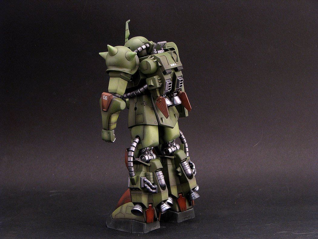 Combat robot Zaku II MS-06R-1A - My, Modeling, Gundam, Fantasy, Robot, Longpost