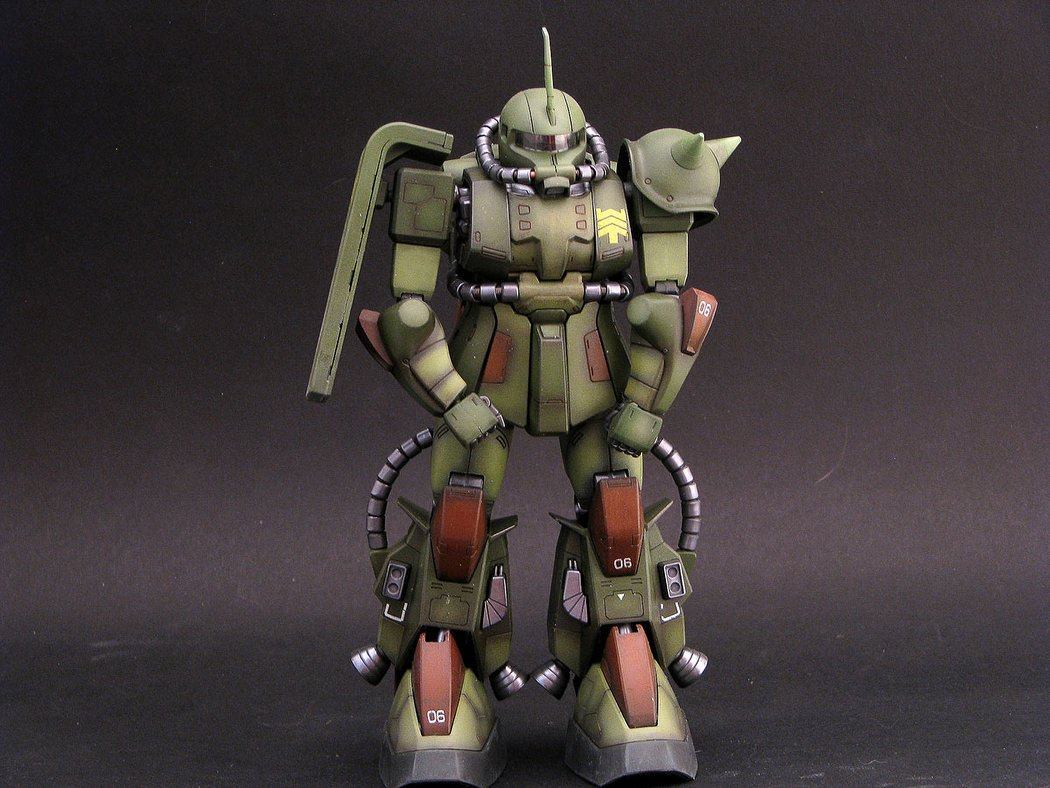 Combat robot Zaku II MS-06R-1A - My, Modeling, Gundam, Fantasy, Robot, Longpost