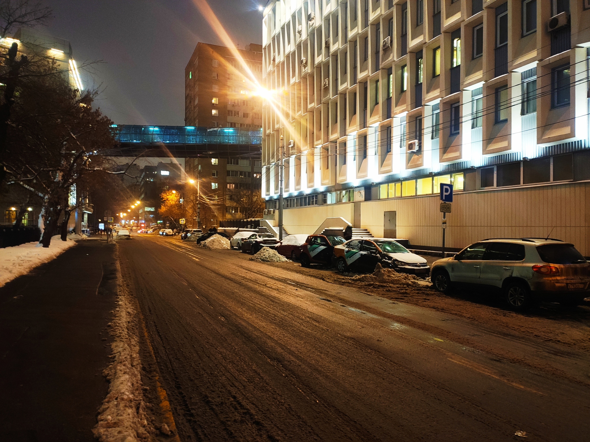 How snow is removed in Moscow - My, Snow removal, Parking