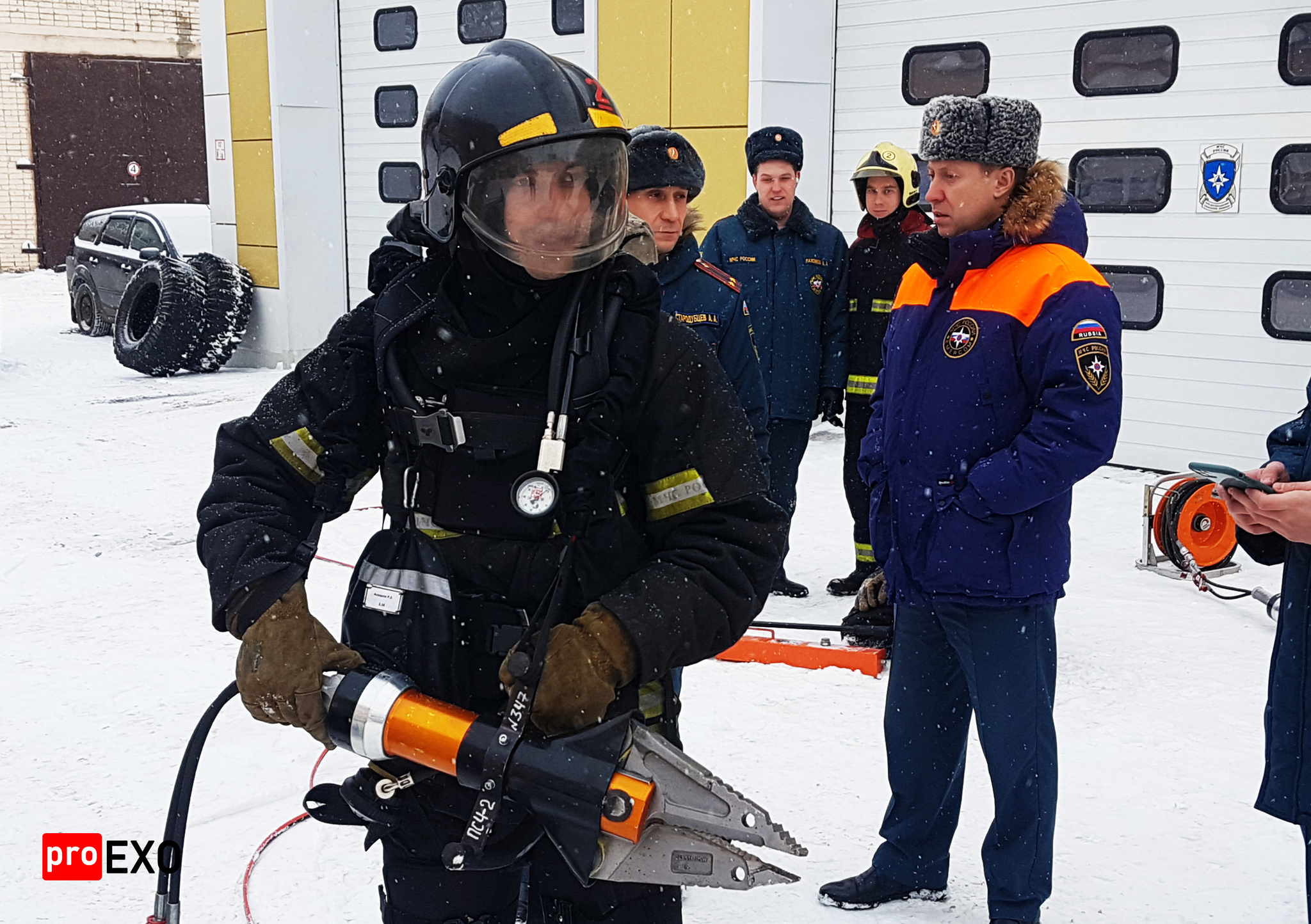 Yesterday ProEXO tested their samples at the Ministry of Emergency Situations - My, Exoskeleton, Means of protection, Rescuers, Longpost